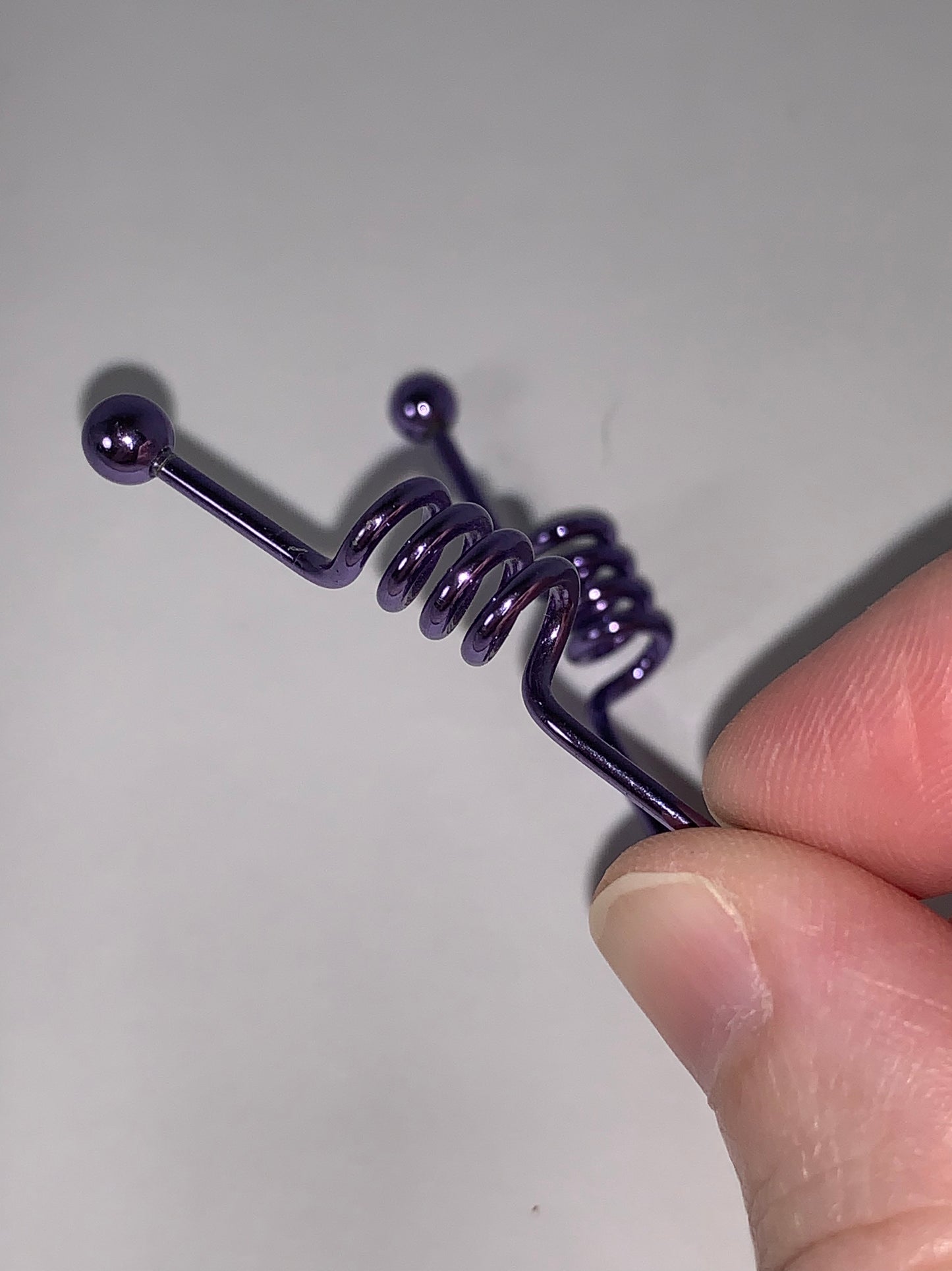 14 Gauge Industrial Bar with Large Coil