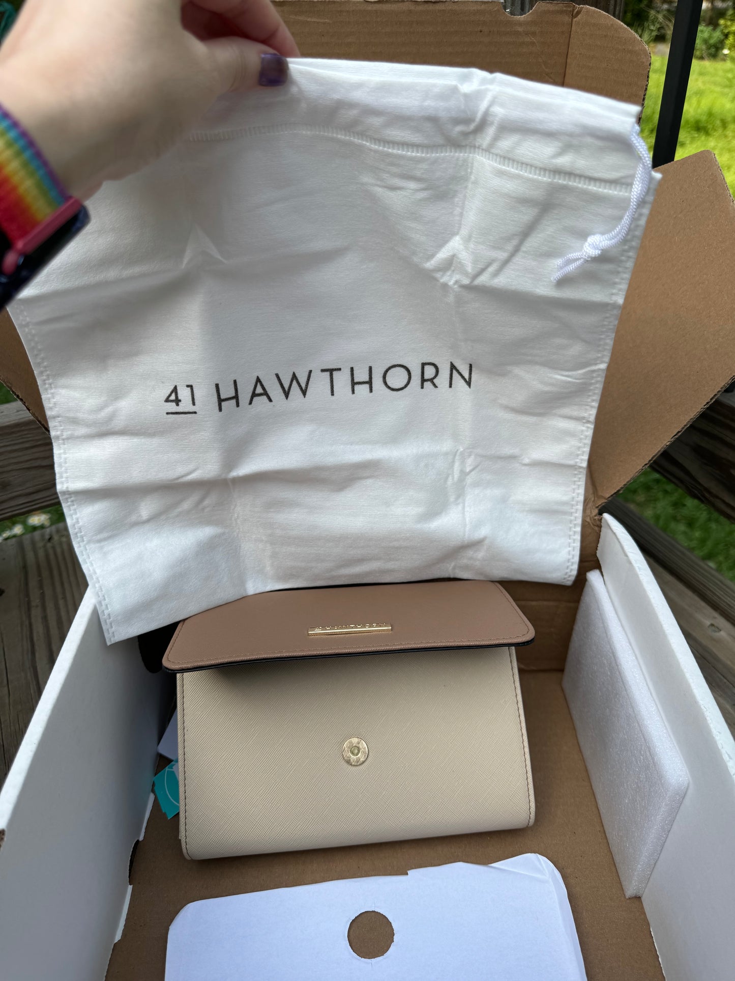 41 Hawthorn Jasmine Wallet Crossbody in Beige
