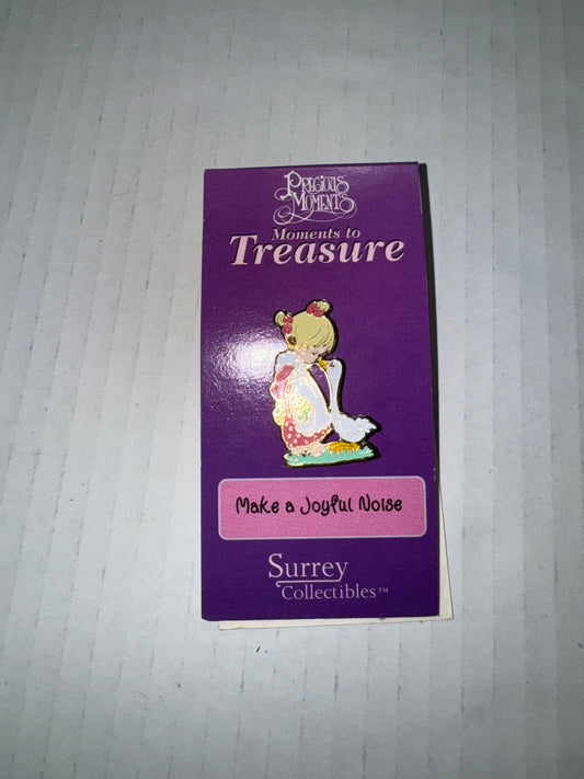 Precious Moments Vintage Pin, Make a Joyful Noise