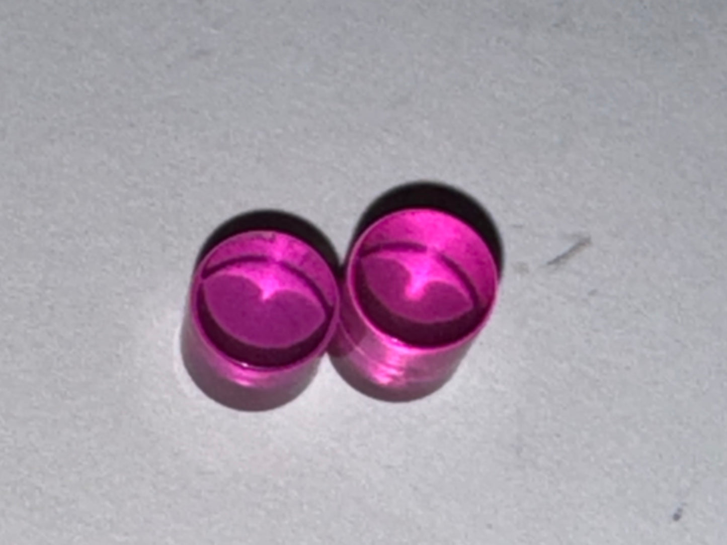 Purple 0 Gauge Uv Acrylic Straight Plugs