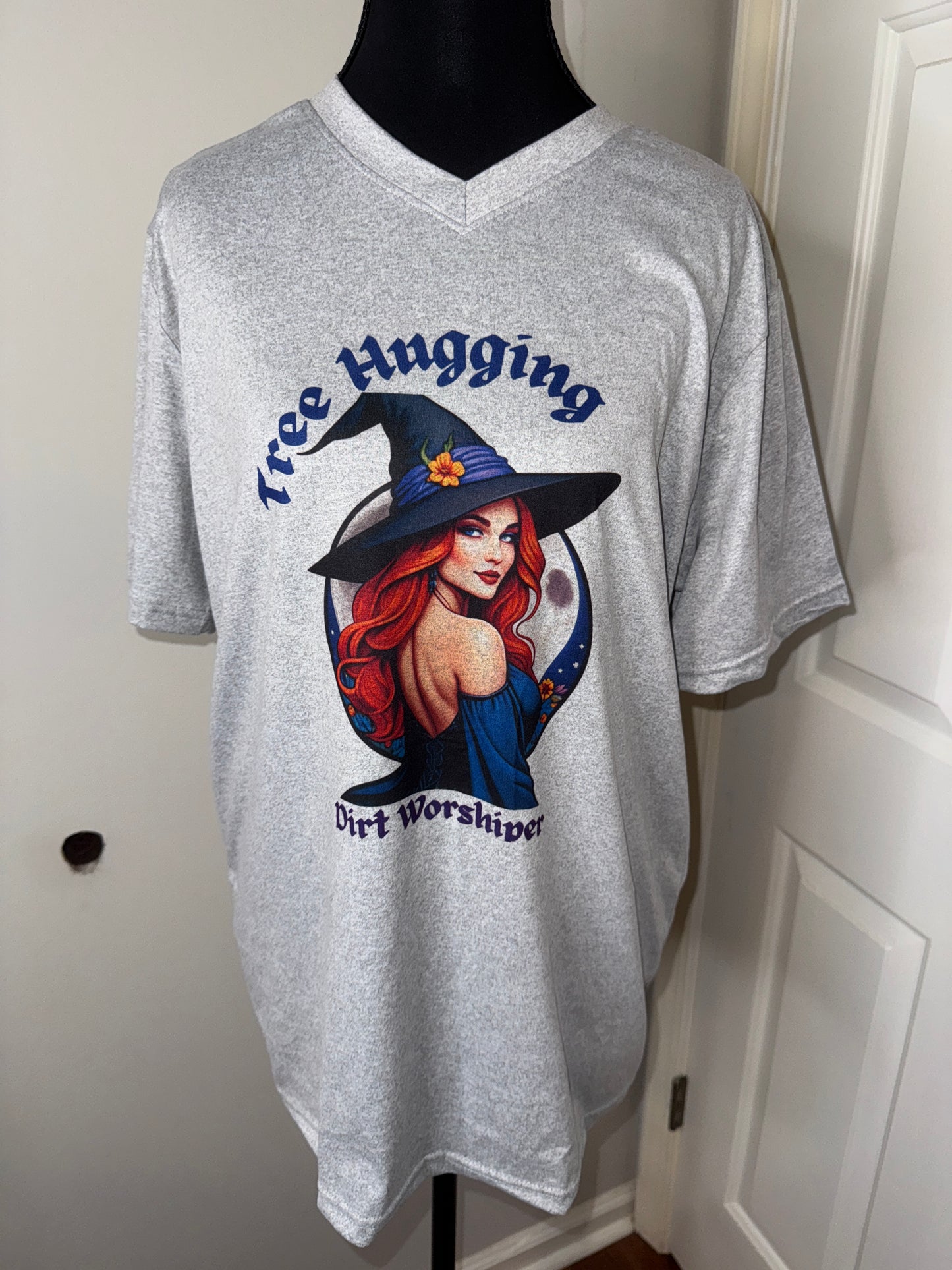 Tree Hugging Dirt Worshiper V-Neck T-shirt
