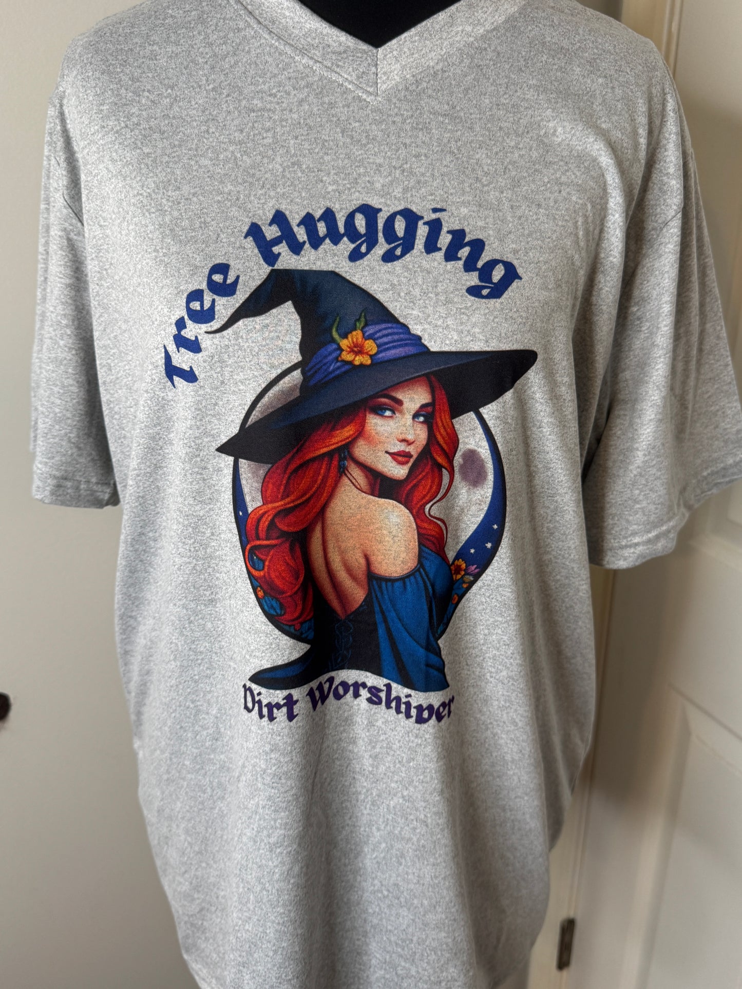 Tree Hugging Dirt Worshiper V-Neck T-shirt