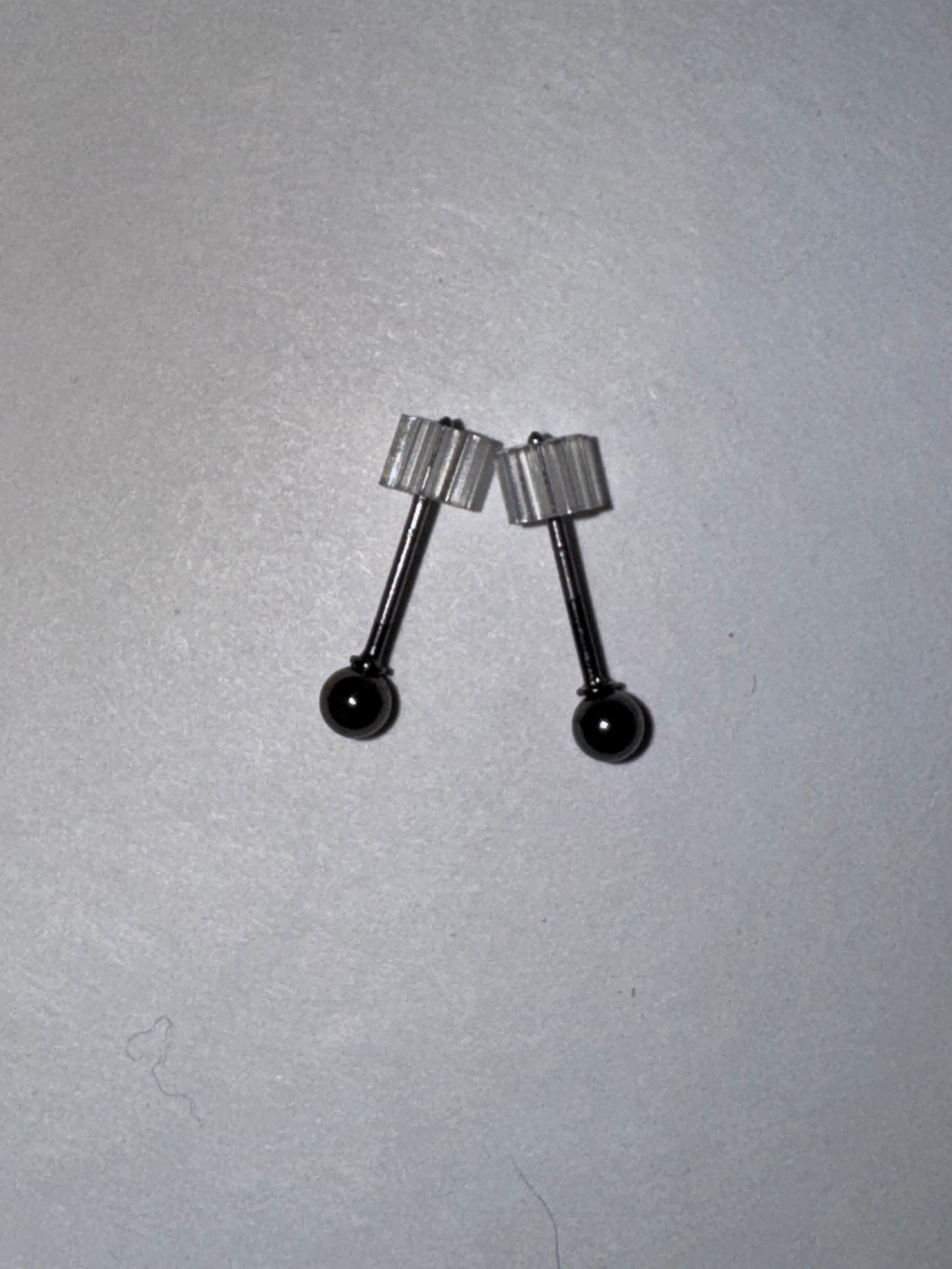 Round Silver Post Earrings