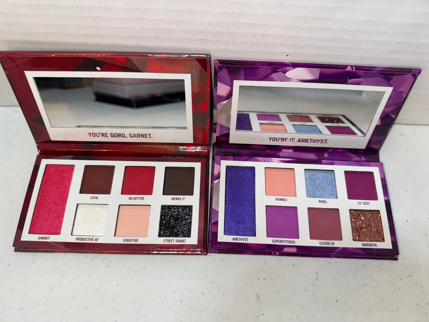 BH Cosmetics Discontinued Garnet and Amethyst Palettes