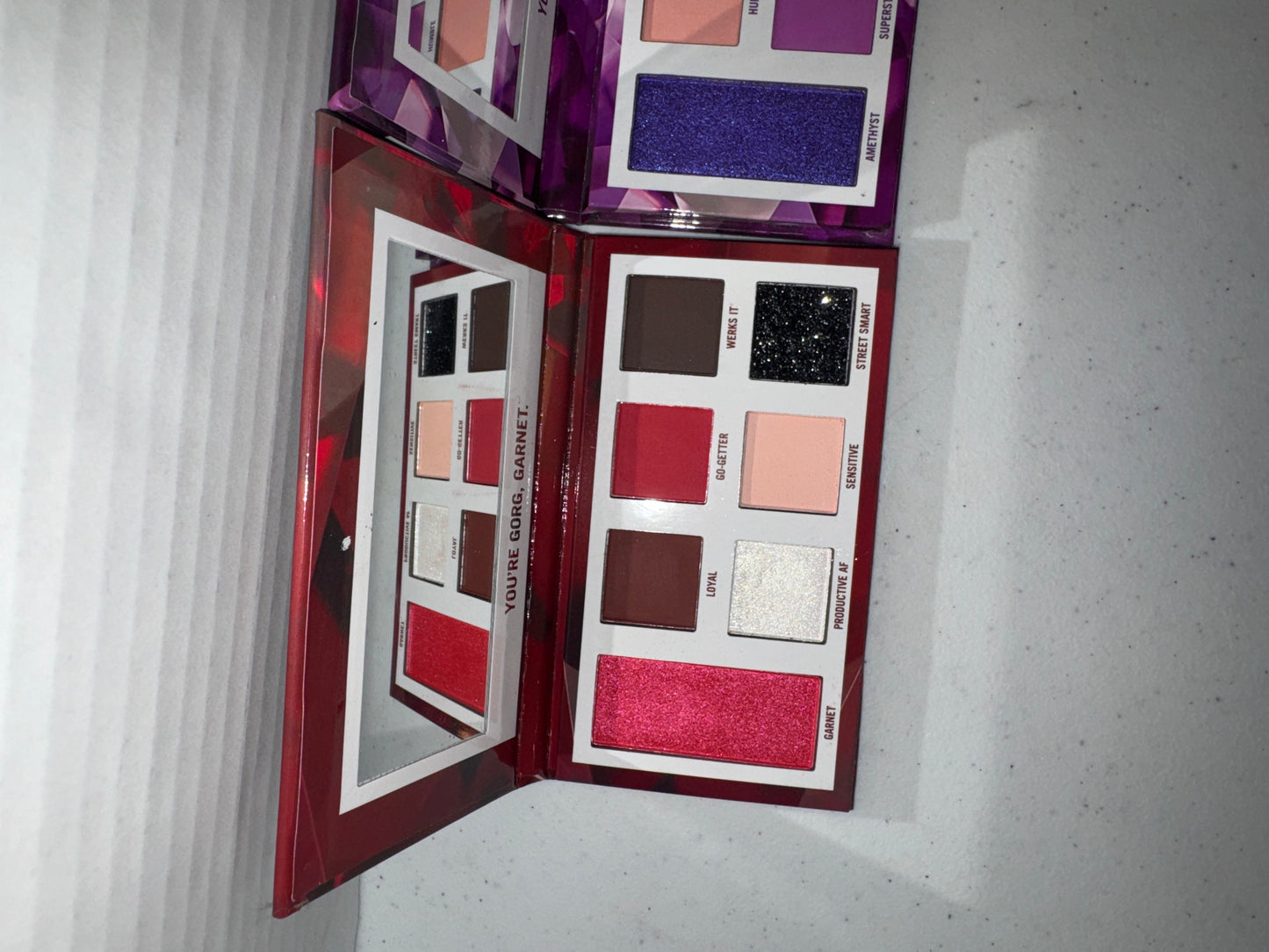 BH Cosmetics Discontinued Garnet and Amethyst Palettes