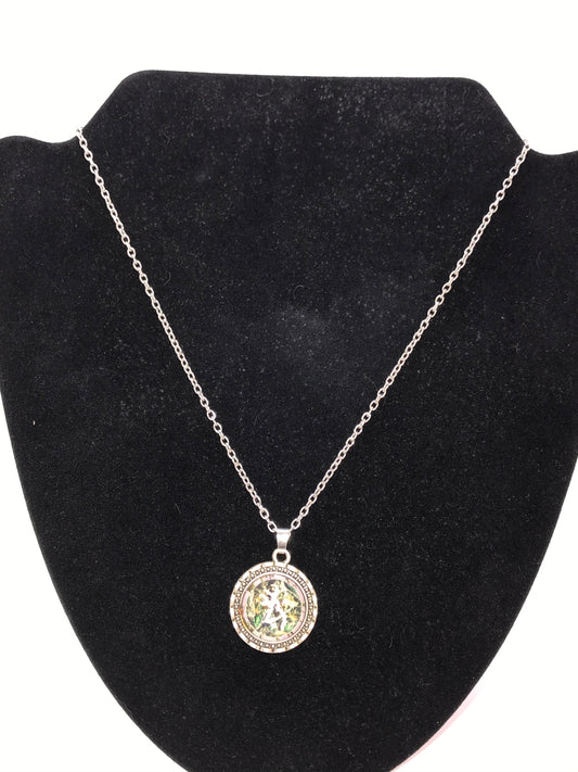 20 1/2" Pink and Mossy Oak Browning Cable Chain Necklace