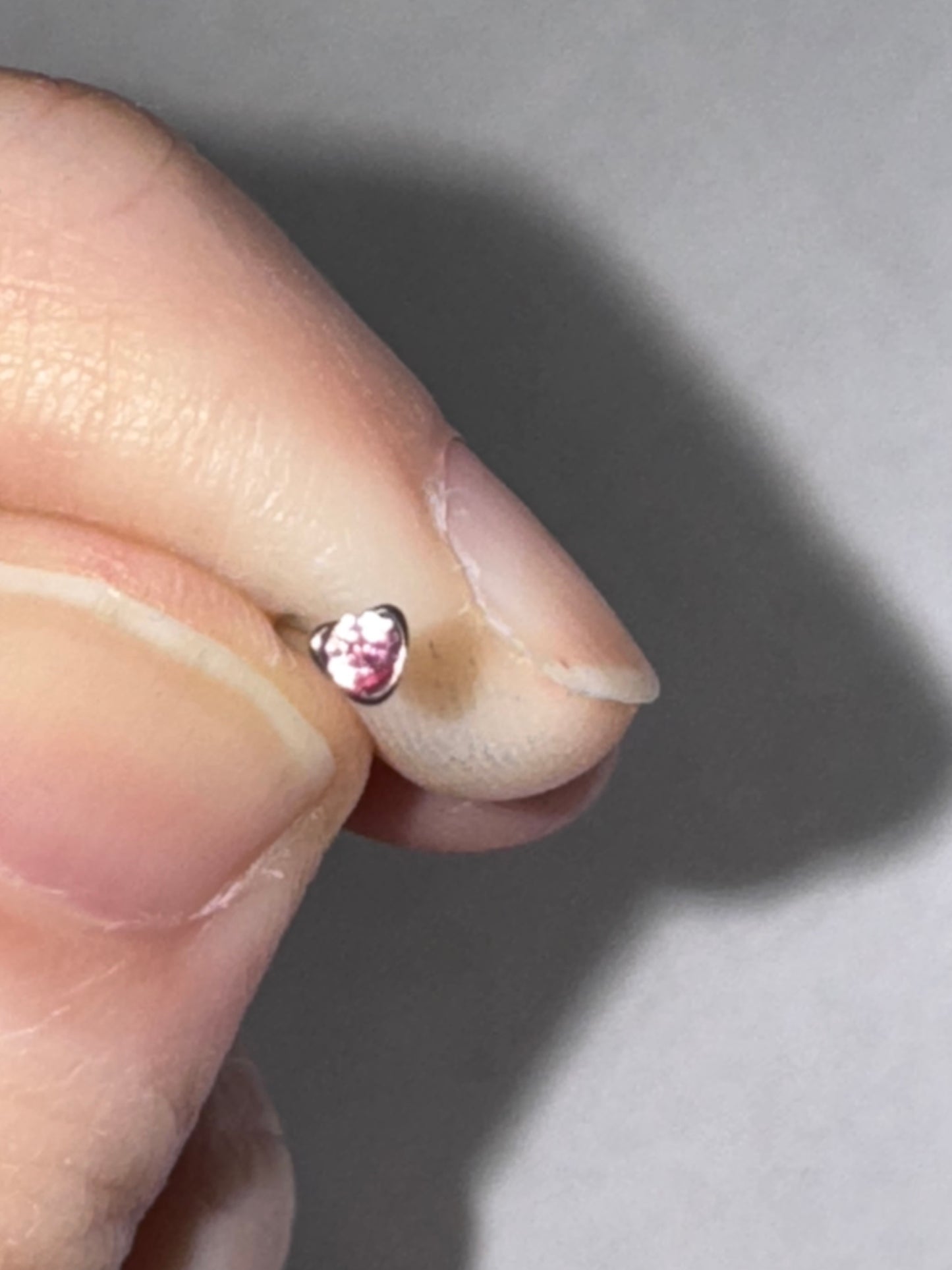 20 Gauge Heart Shaped Nose Ring