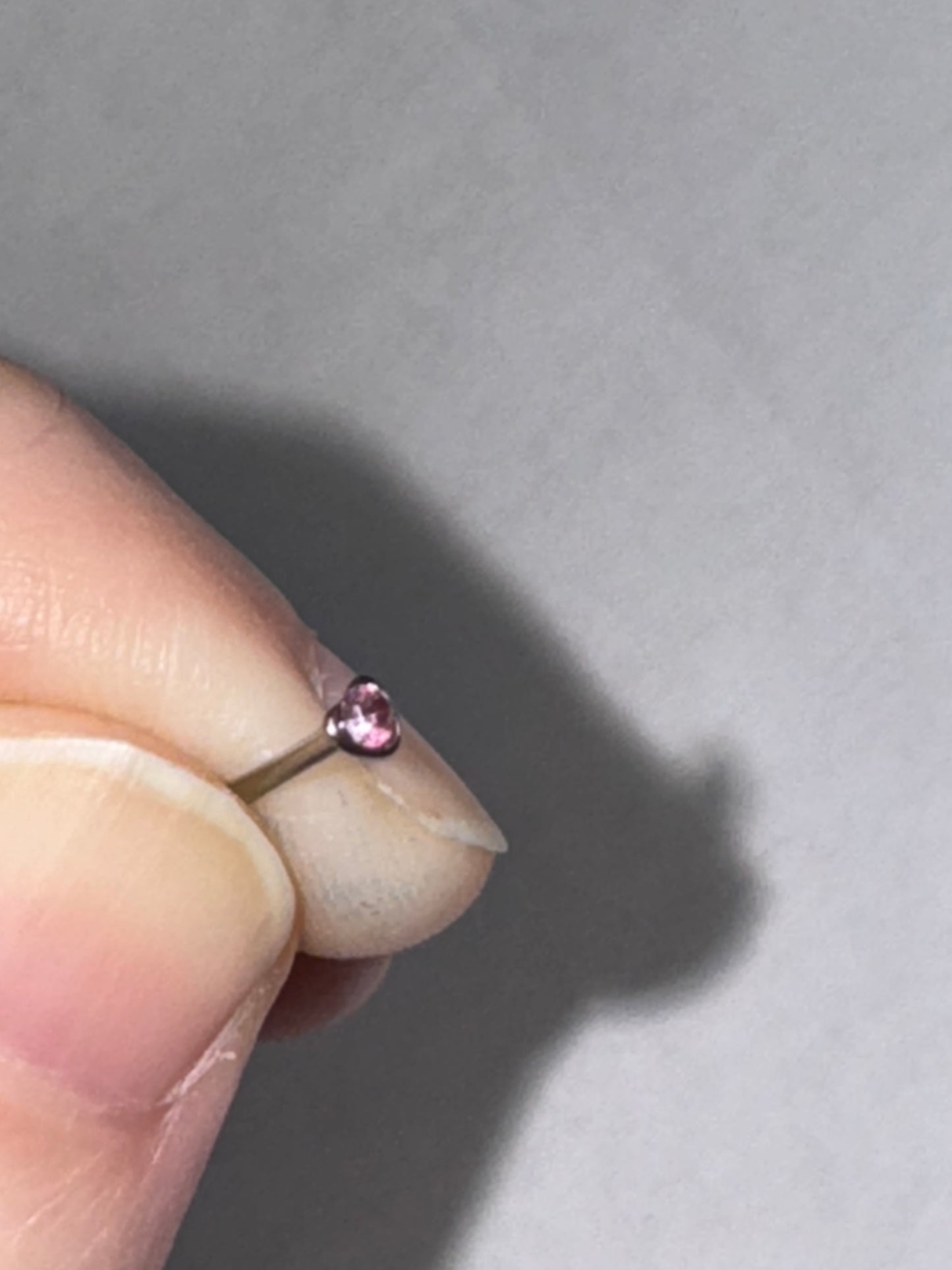 20 Gauge Heart Shaped Nose Ring