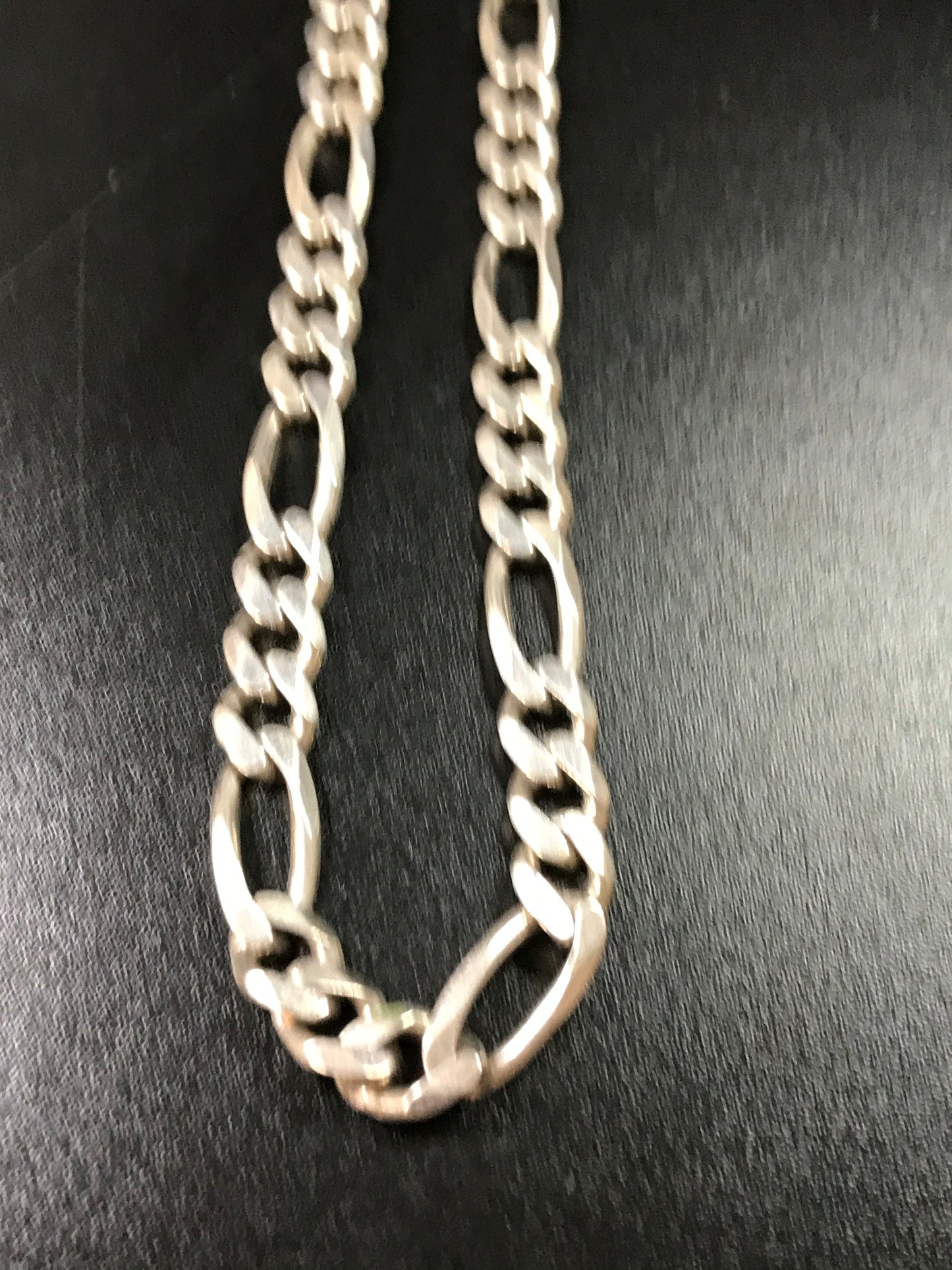 20 1/2 Inch 9.52 mm Sterling Silver Figaro Chain Necklace