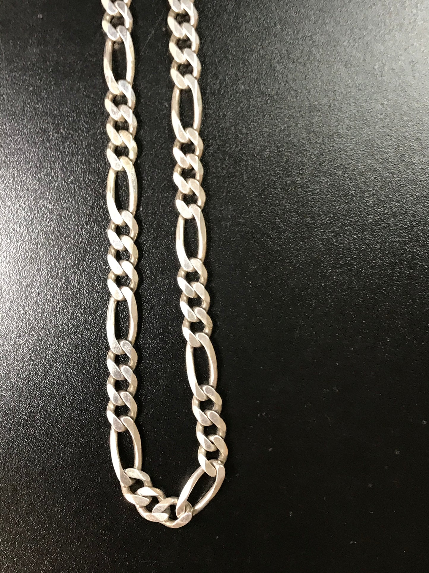 20 1/2 Inch 9.52 mm Sterling Silver Figaro Chain Necklace