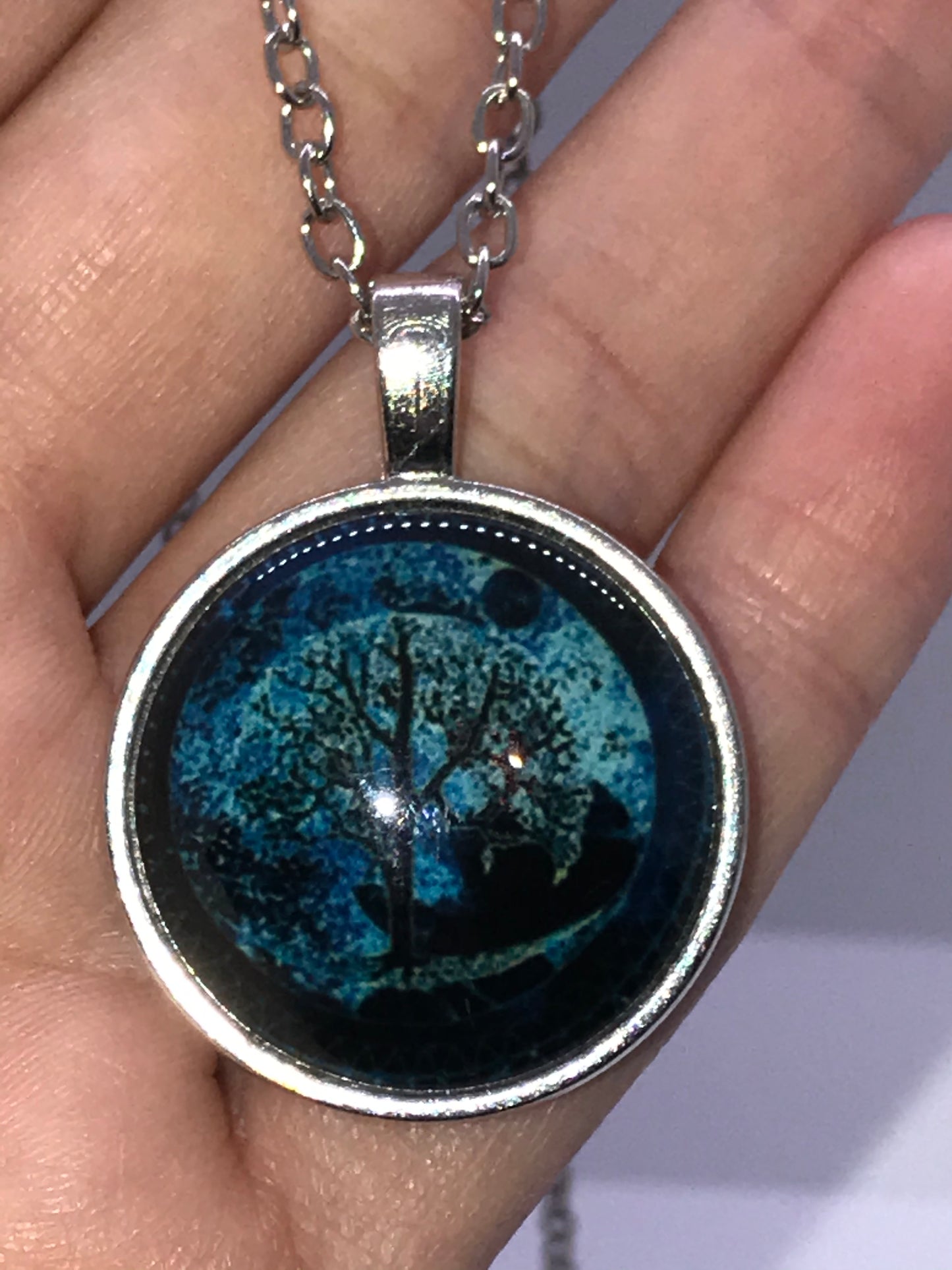 20" Tree at Night Necklace