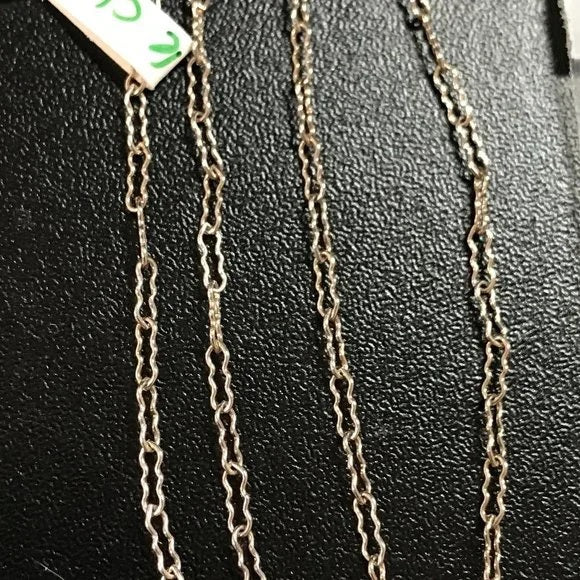 20" Long Sterling Silver 2.2 Mm Krinkle Chain Necklaces