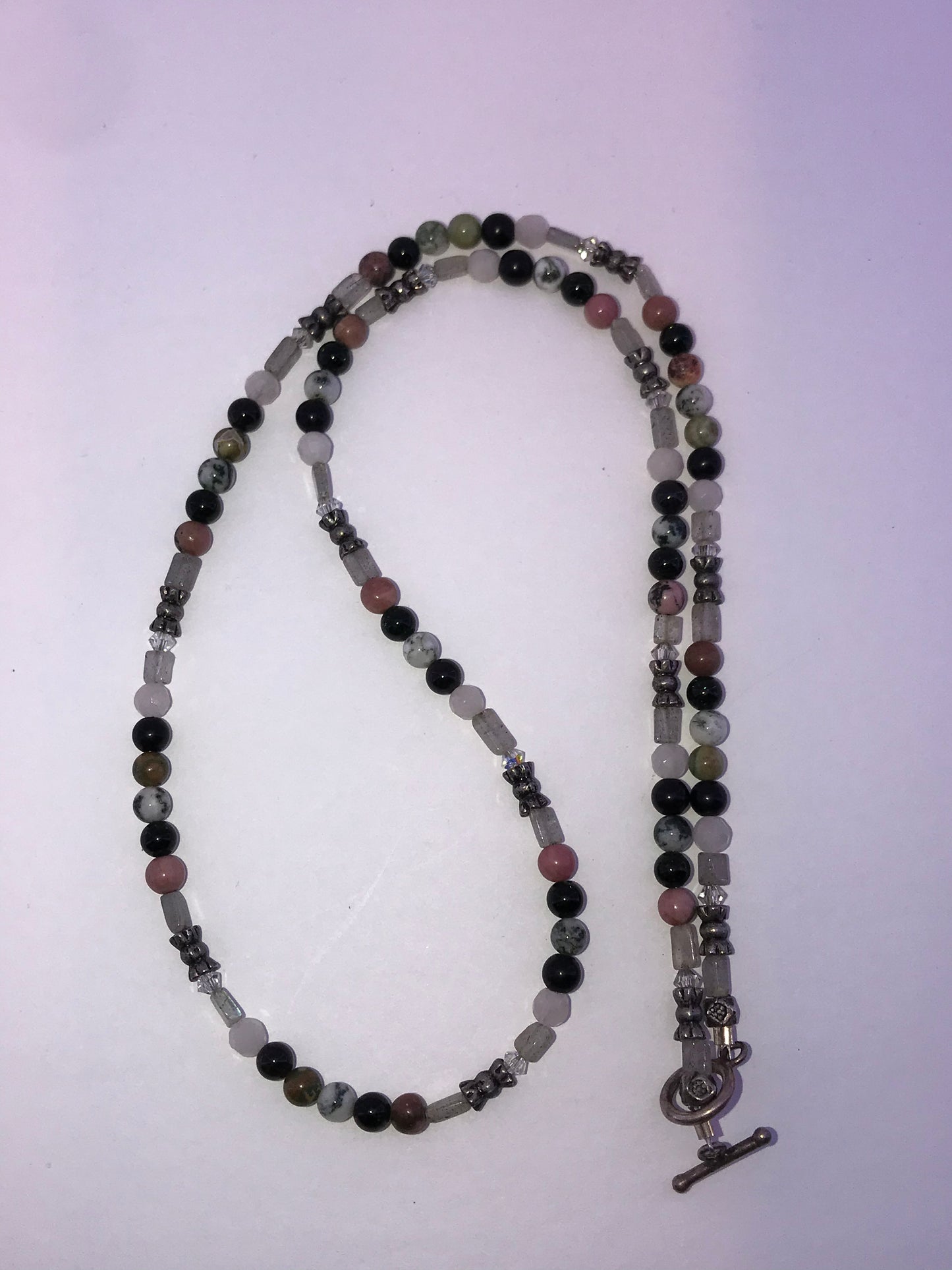 21" Long Handmade Necklace Beaded Necklace