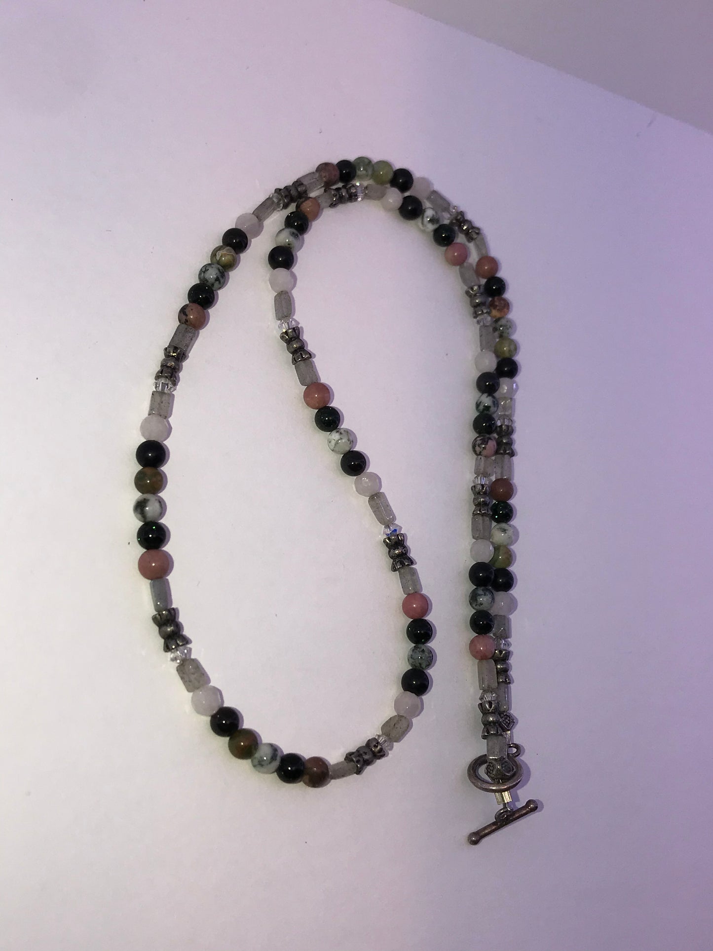 21" Long Handmade Necklace Beaded Necklace