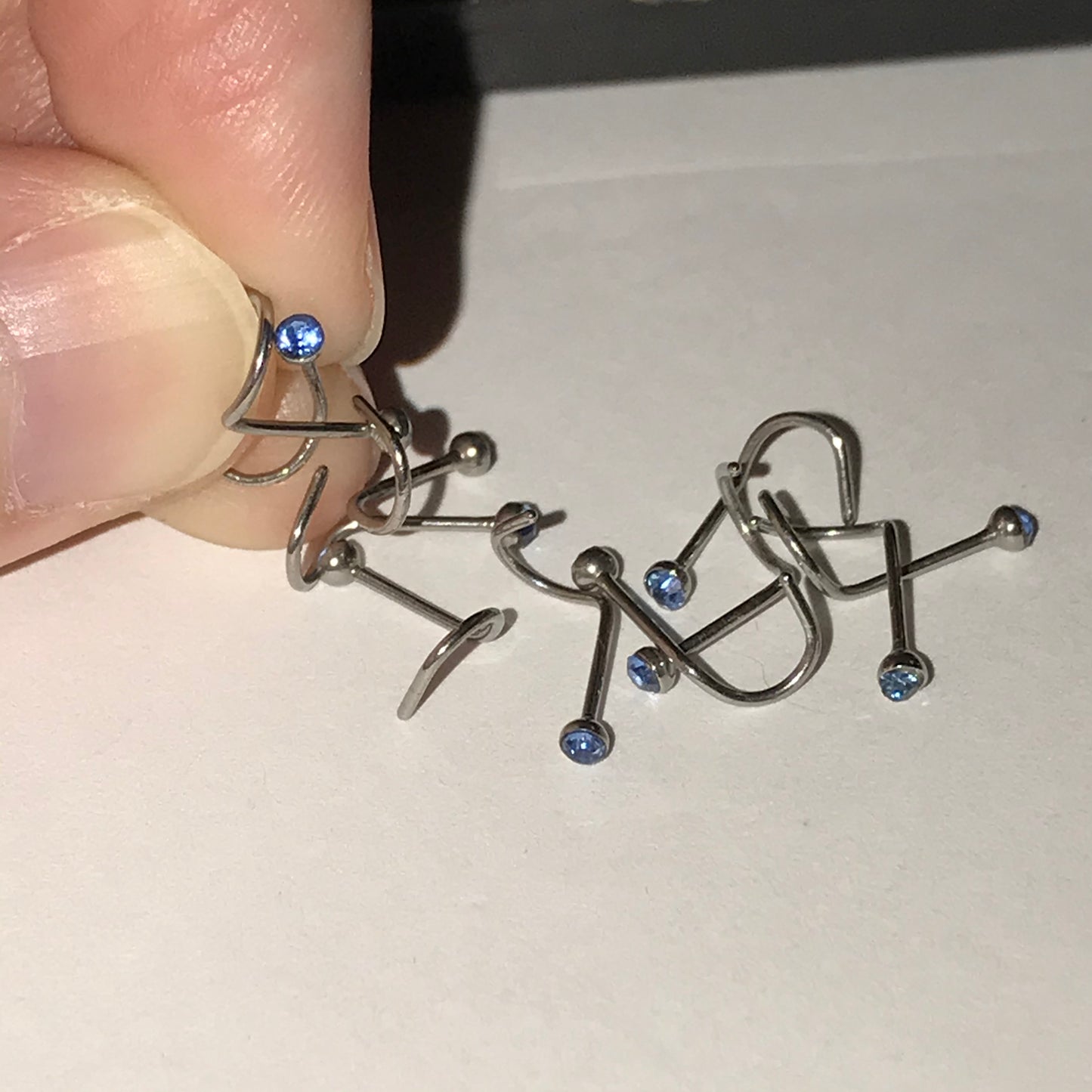 22 Gauge Curved Nose Rings