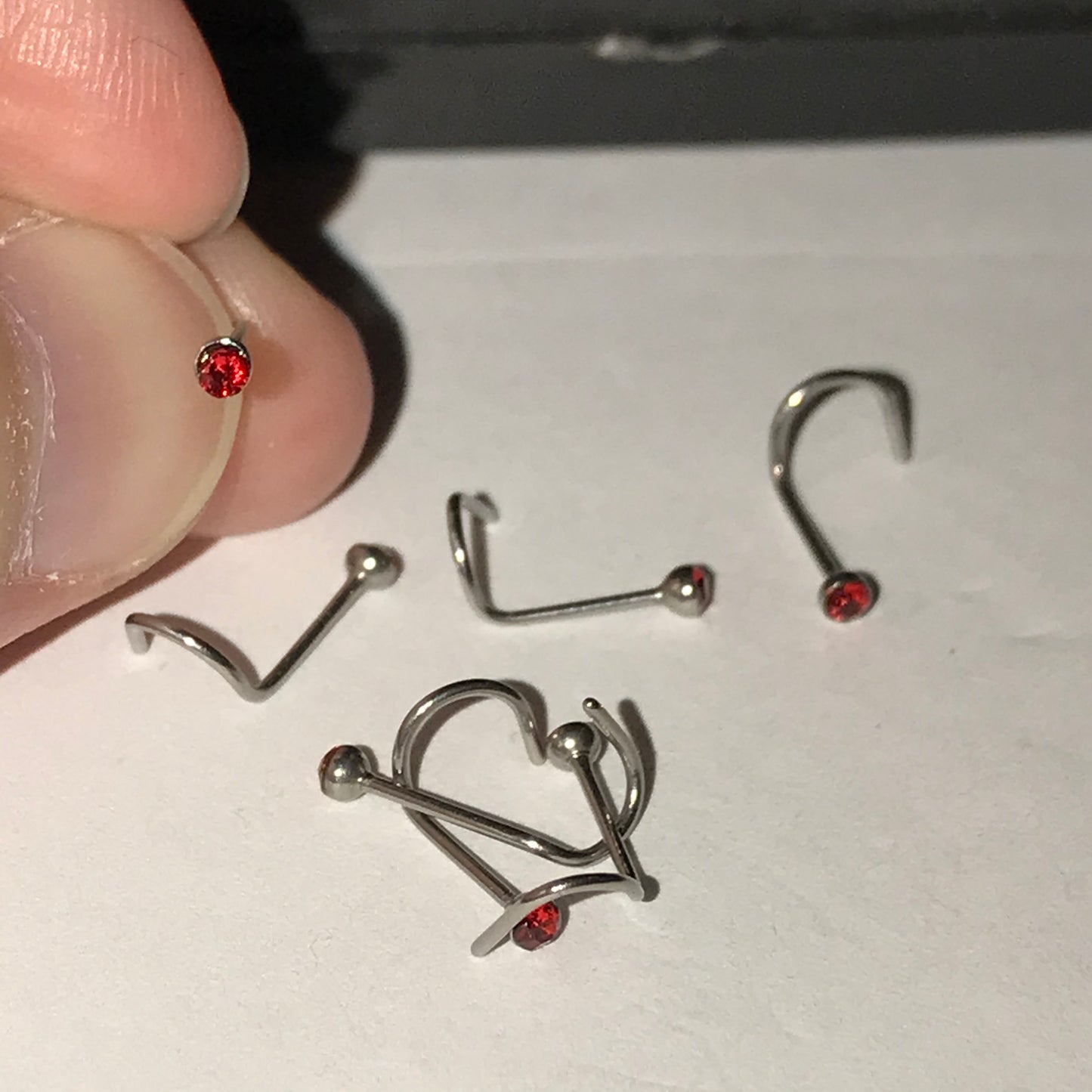 22 Gauge Curved Nose Rings