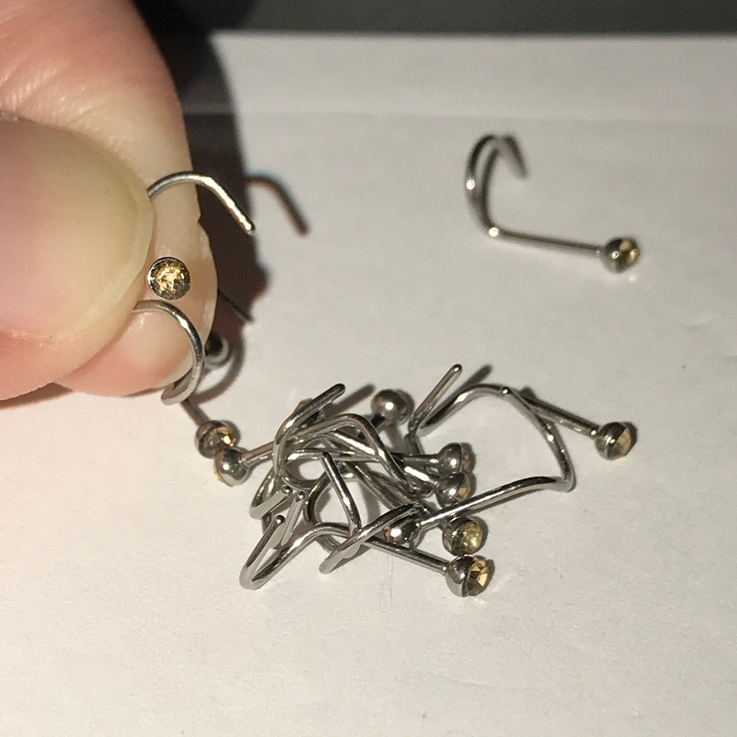 22 Gauge Curved Nose Rings