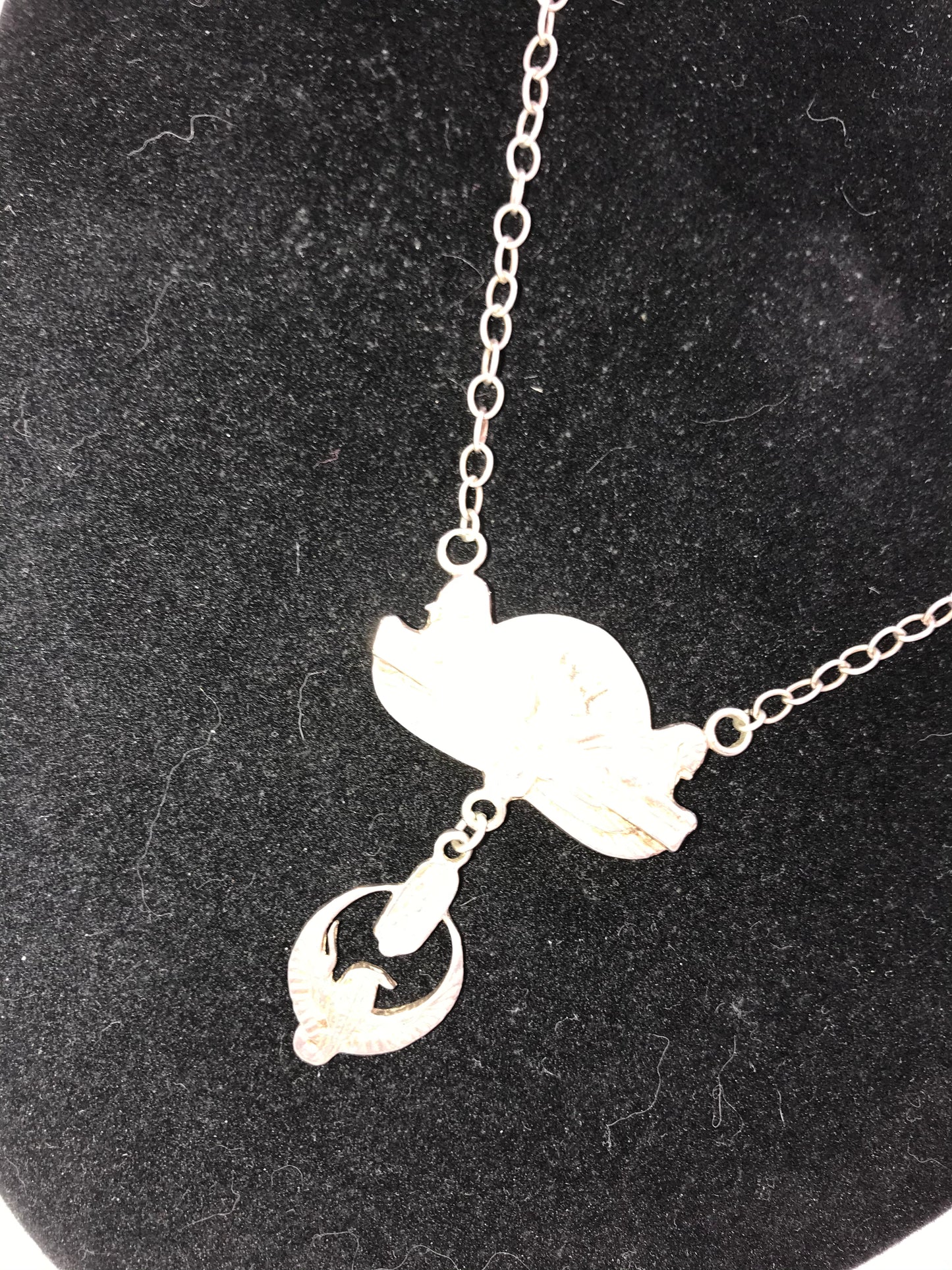22" Long Sterling Silver Isis Necklace