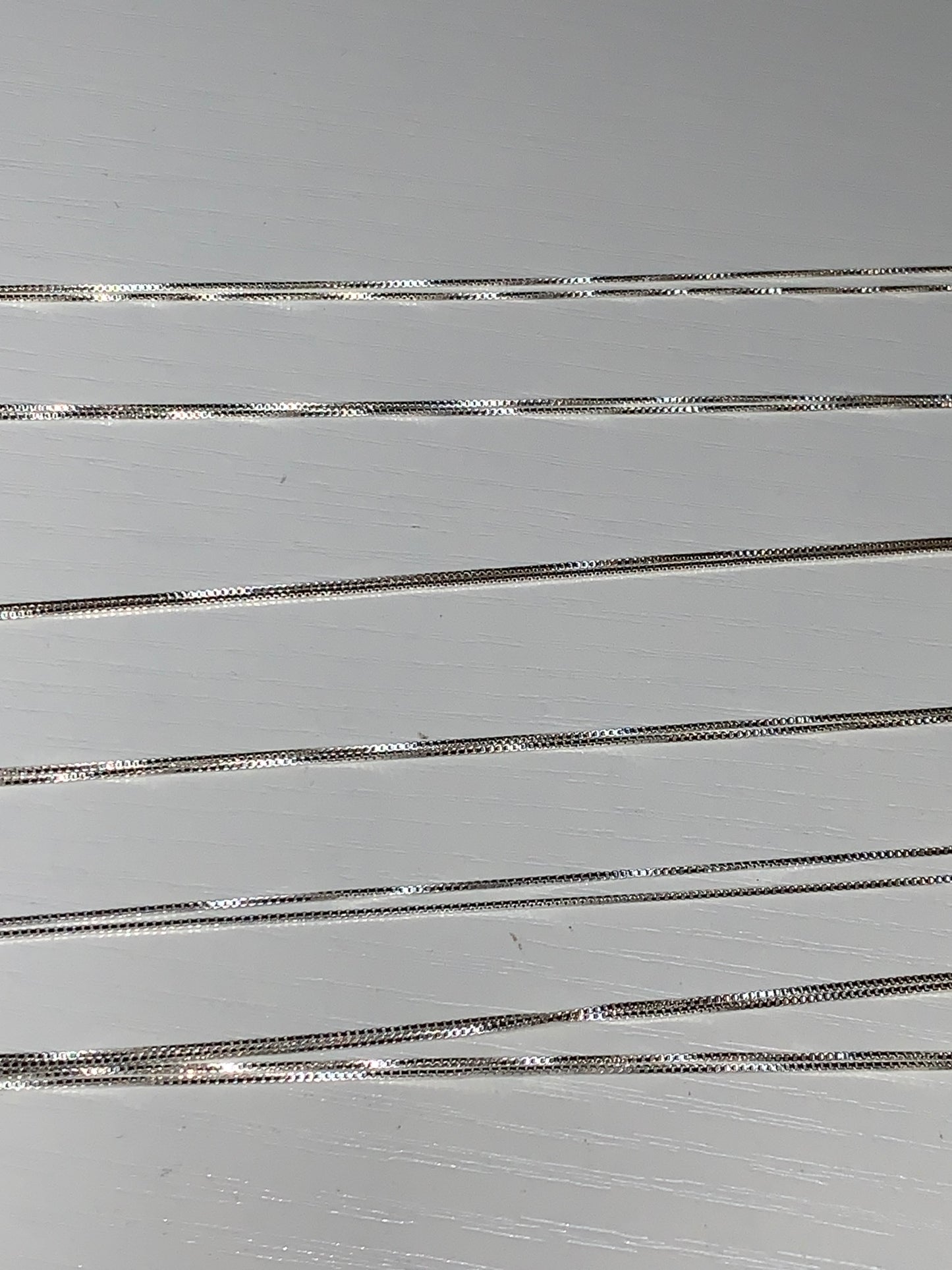 22" 0.75 mm Sterling Silver Box Chain Necklace
