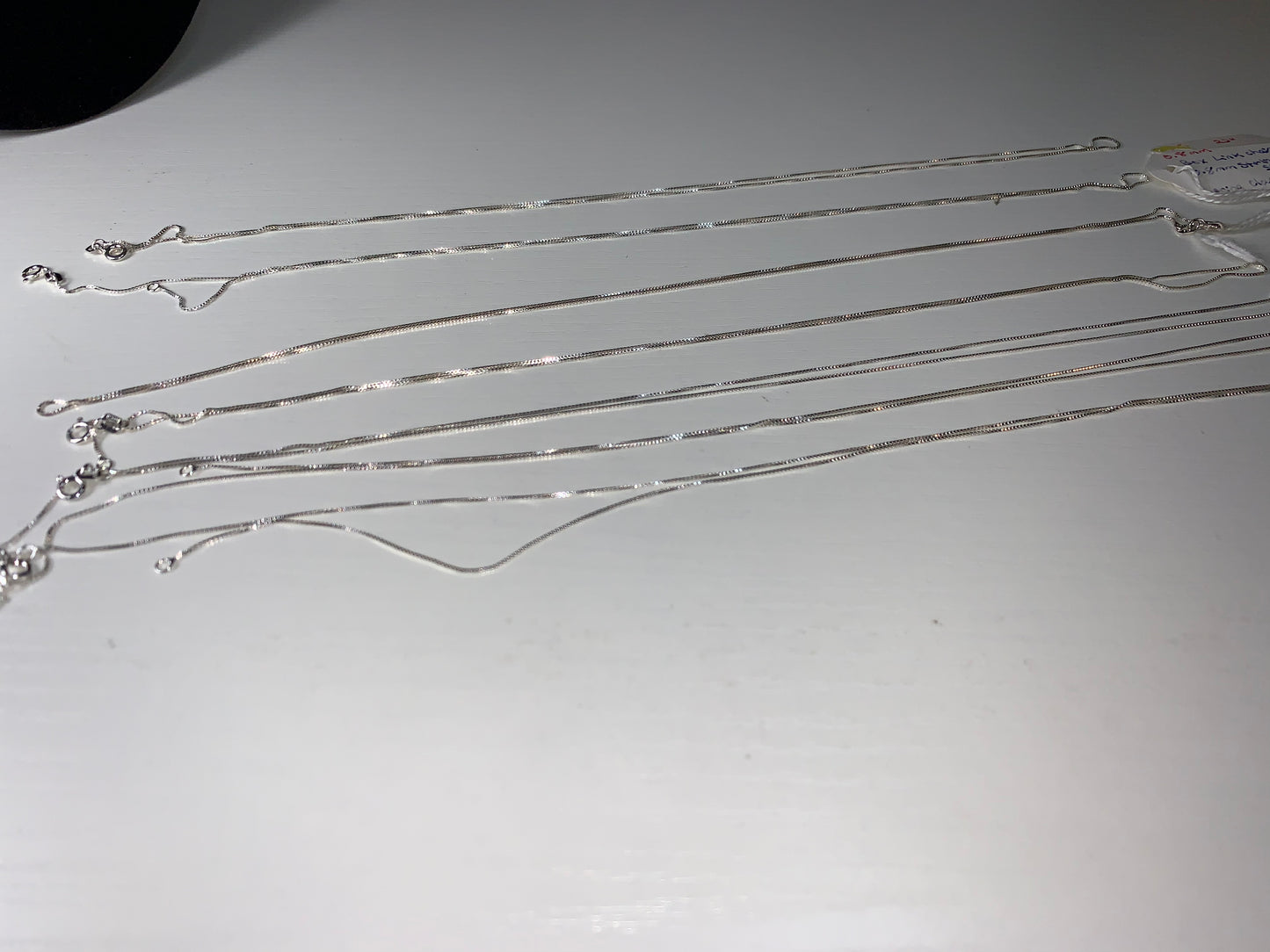 22" 0.75 mm Sterling Silver Box Chain Necklace