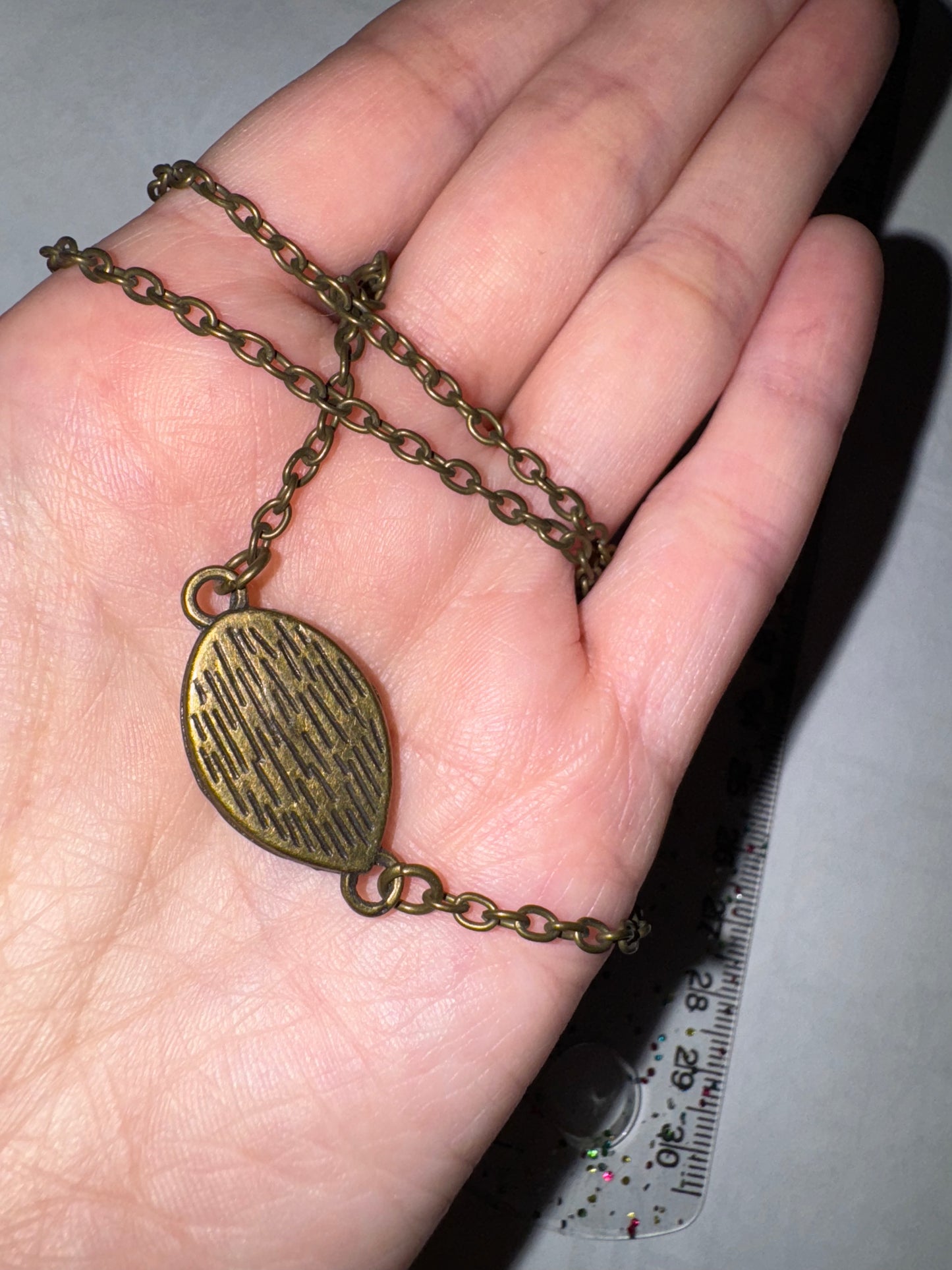 22 1/4" Brass All Seeing Eye Necklace