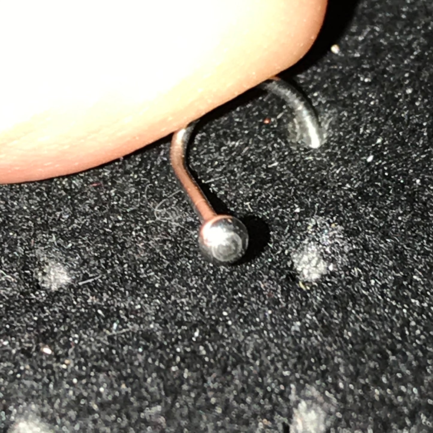 2mm Round 20 Gauge Curved Nose Ring