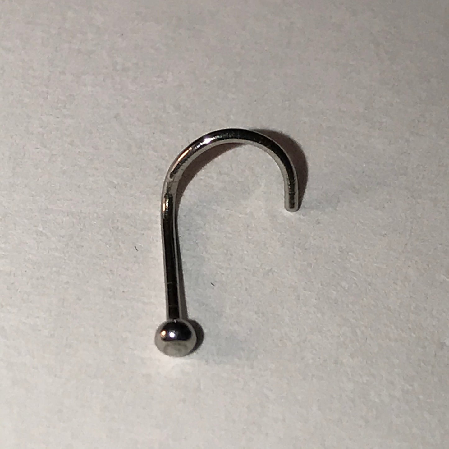 2mm Round 20 Gauge Curved Nose Ring
