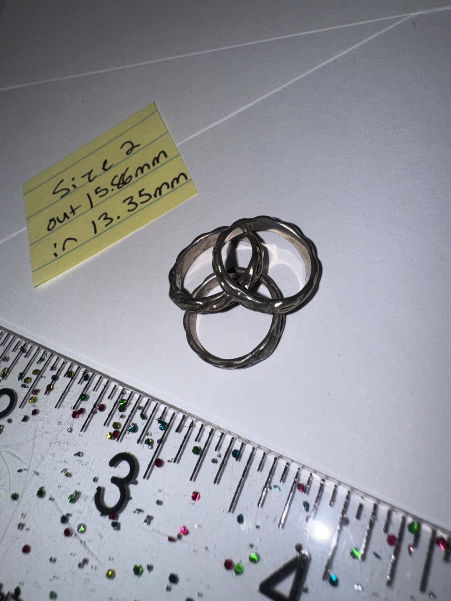 Sterling Silver Celtic Ring, Size 2