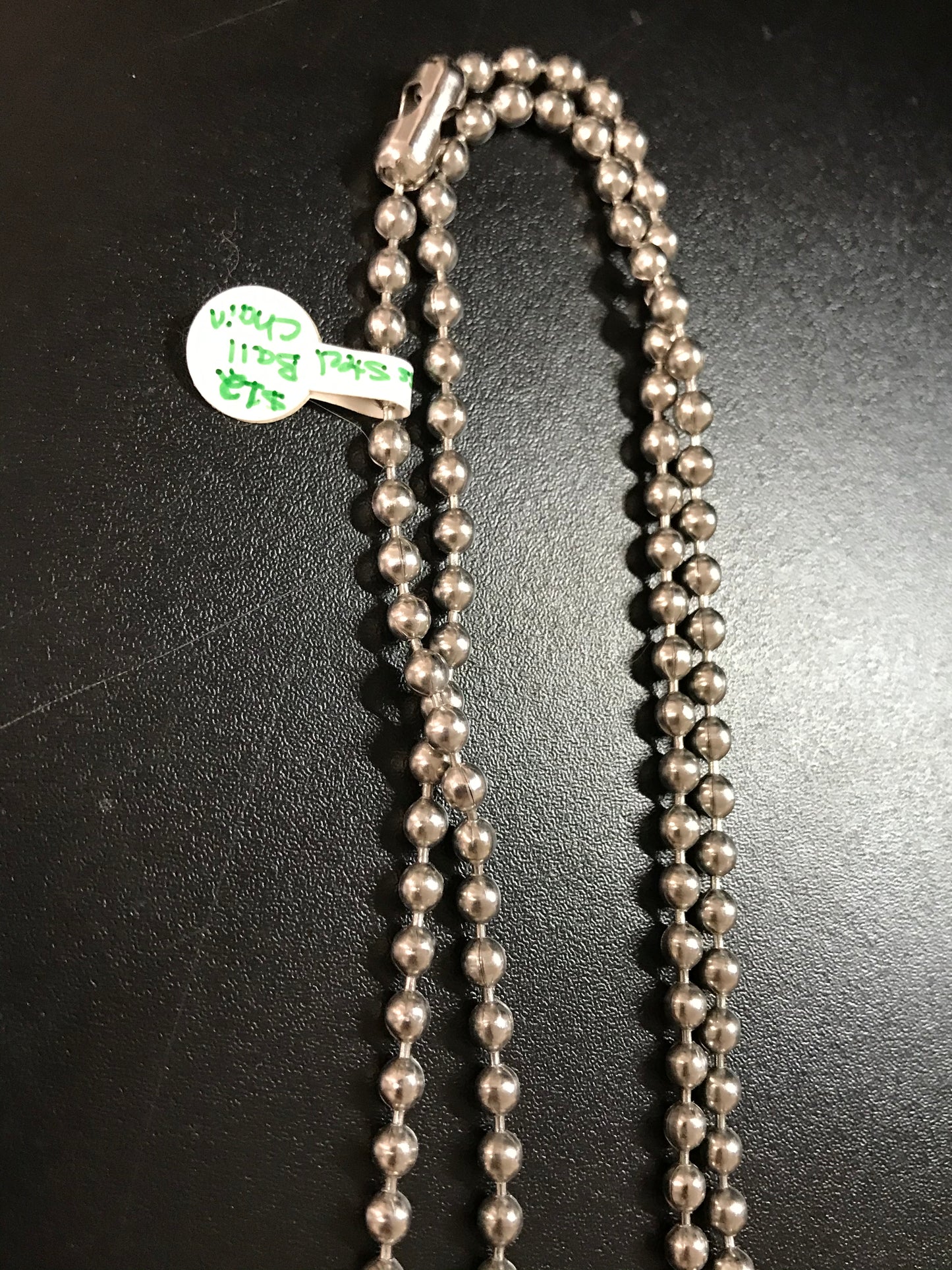 30" 4.4 mm Ball Chain Steel Necklace
