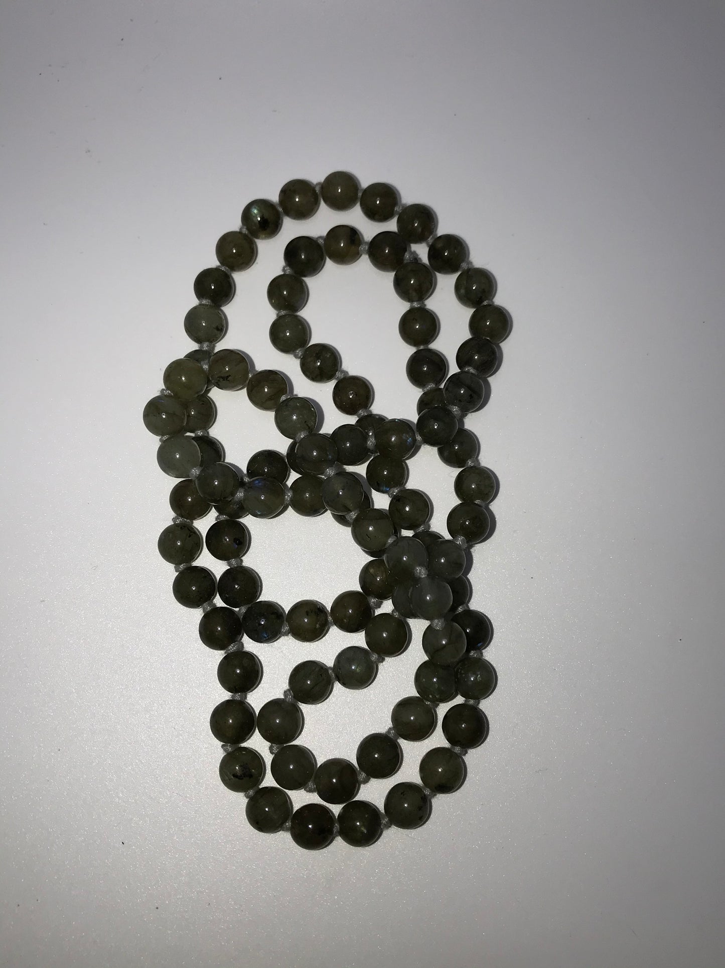 32" Labradorite And Silk Necklace