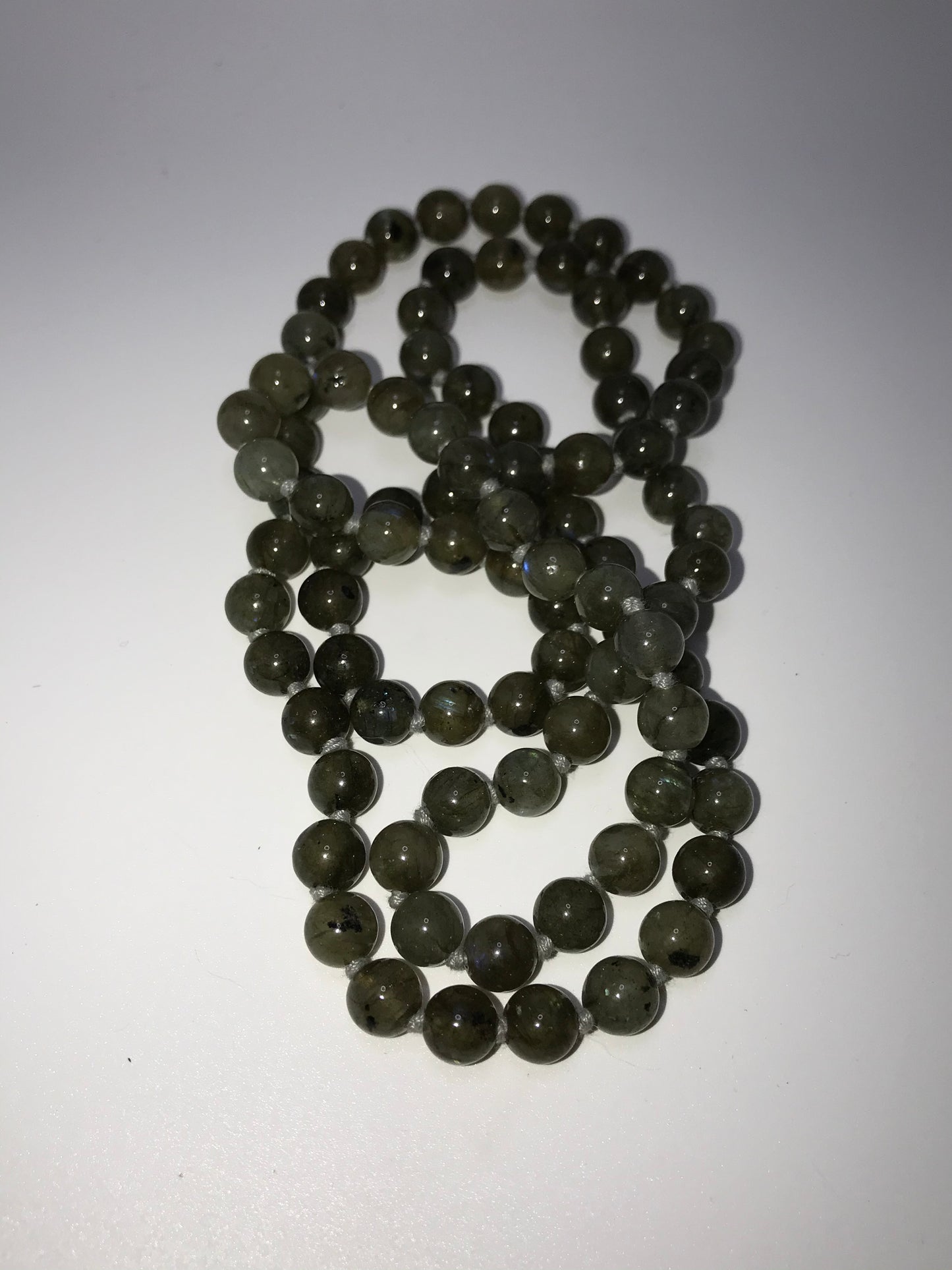 32" Labradorite And Silk Necklace