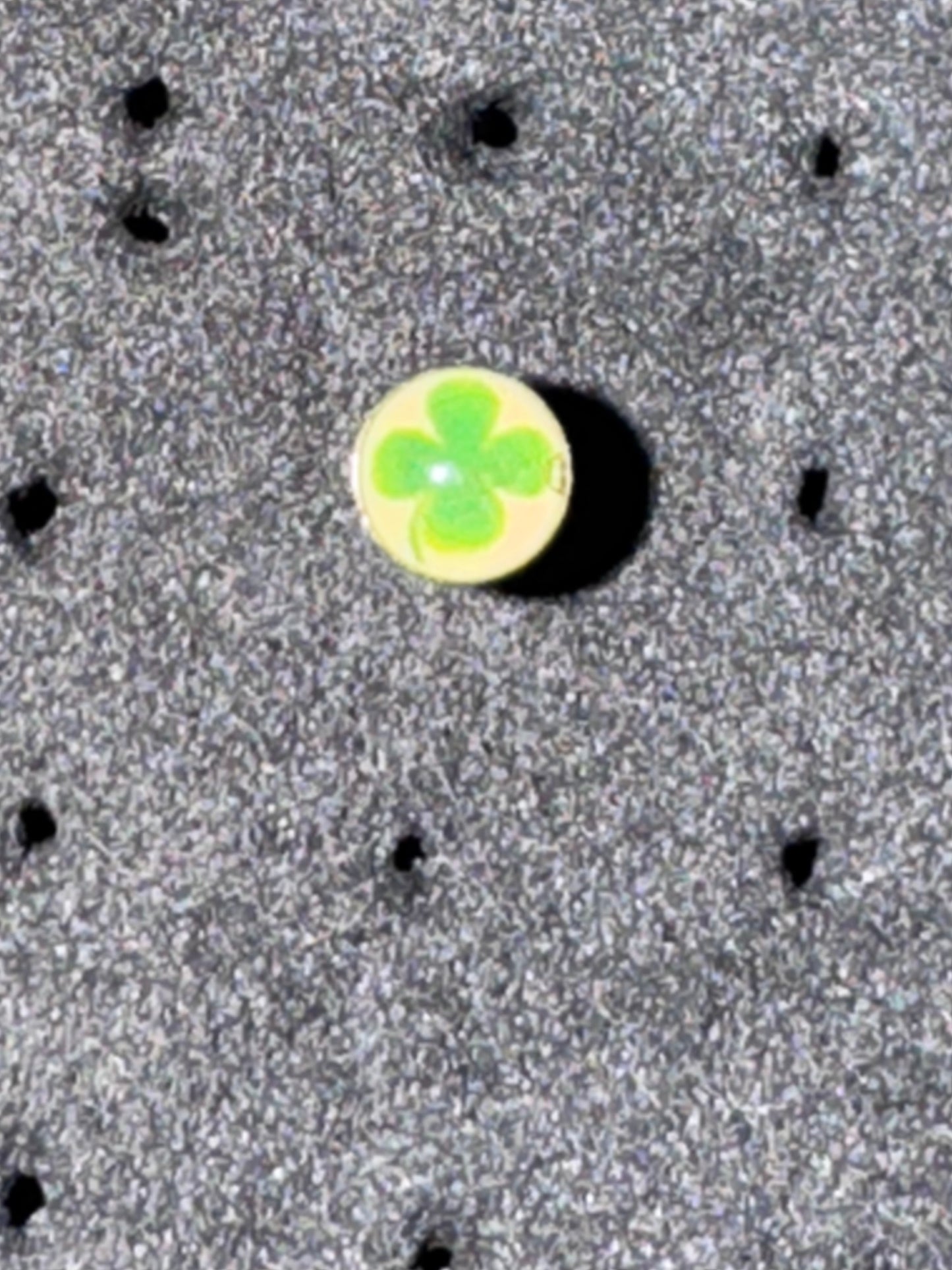 3mm Round Shamrock Design 20 gauge nose rings