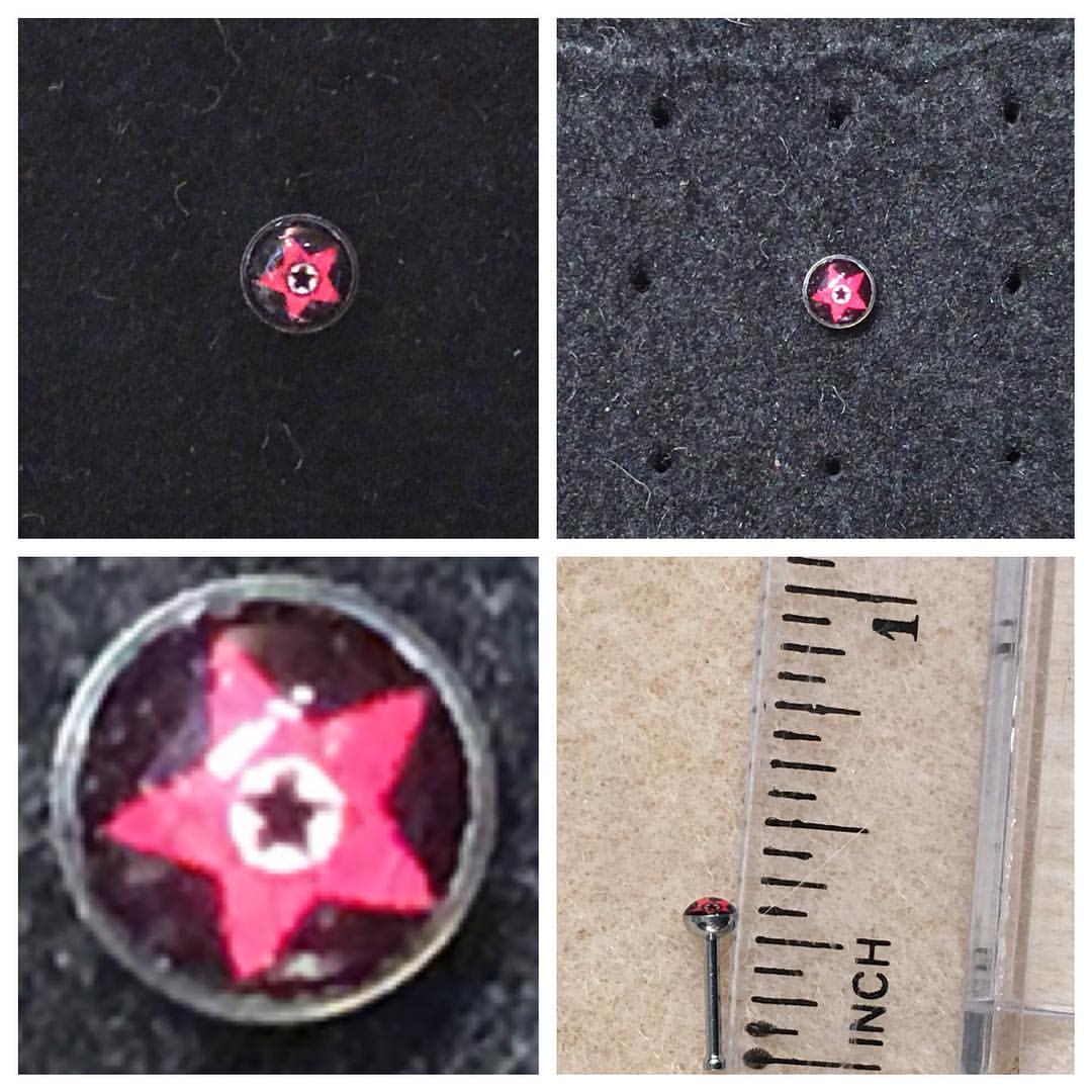 3mm Round Design 20 gauge nose rings