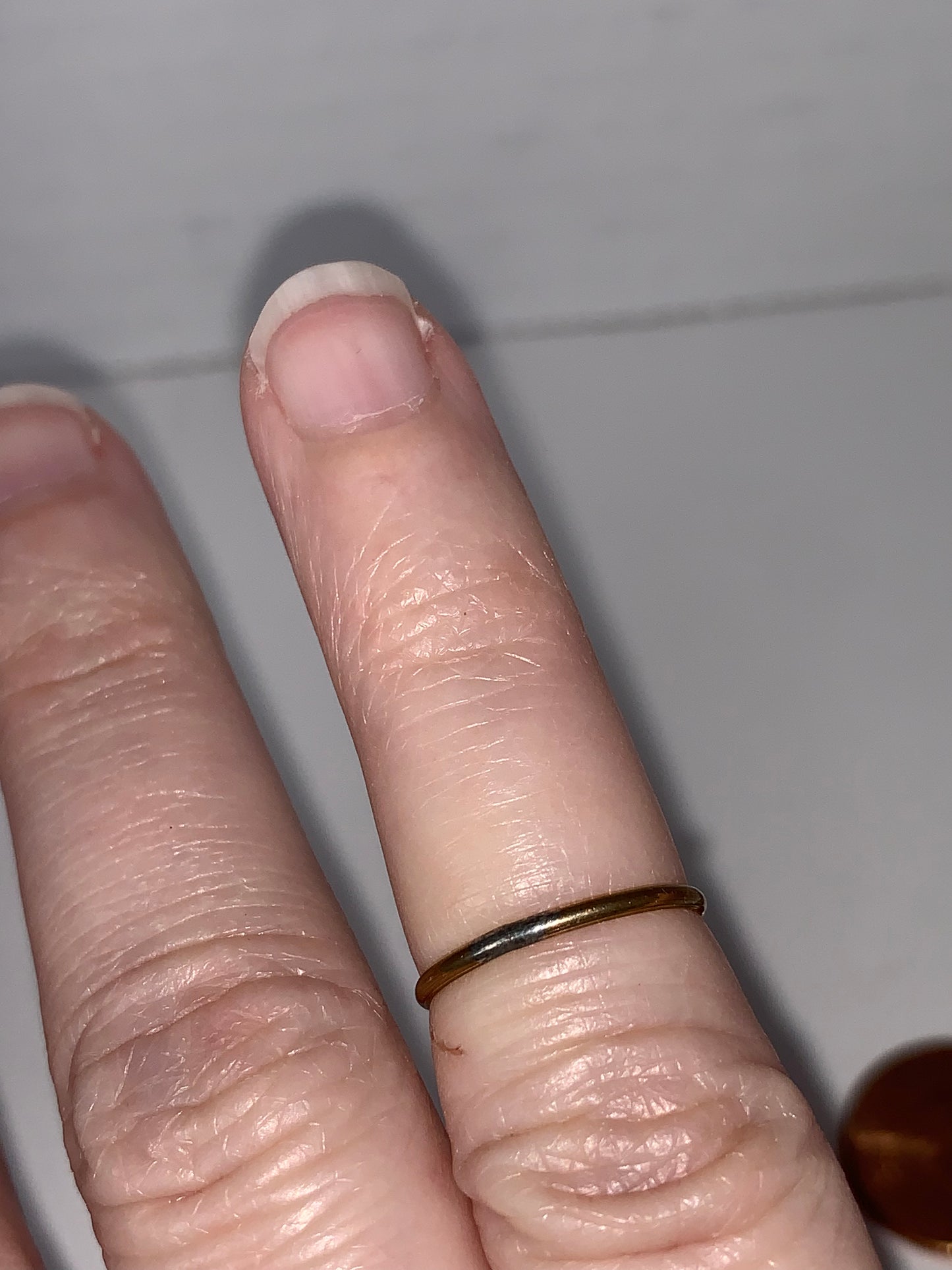 1.3mm Gold Filled Plain Band Ring, Size 3 1/4