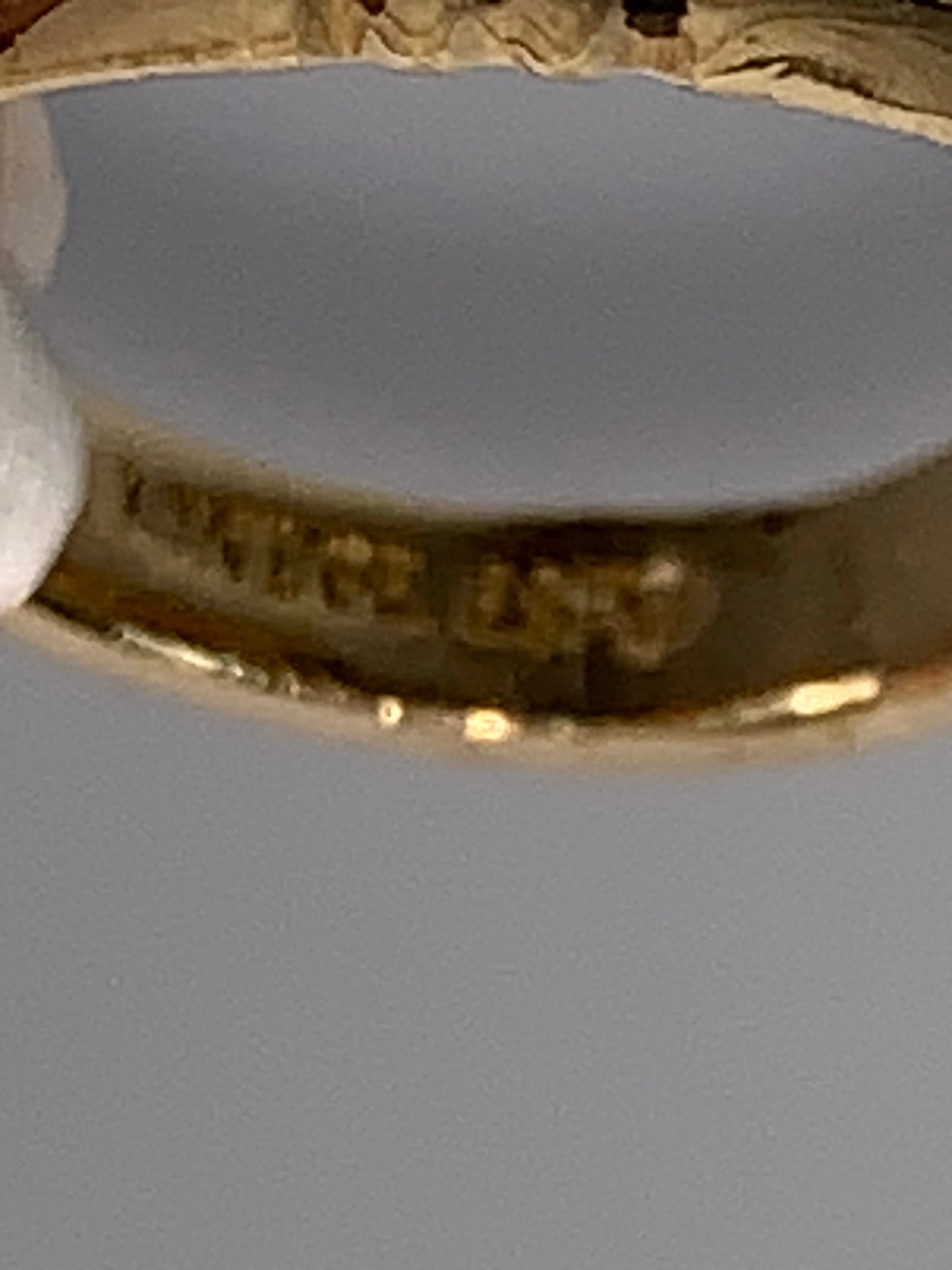 14 KT GE ESPO Vintage Gold Ring, Size 4 1/4