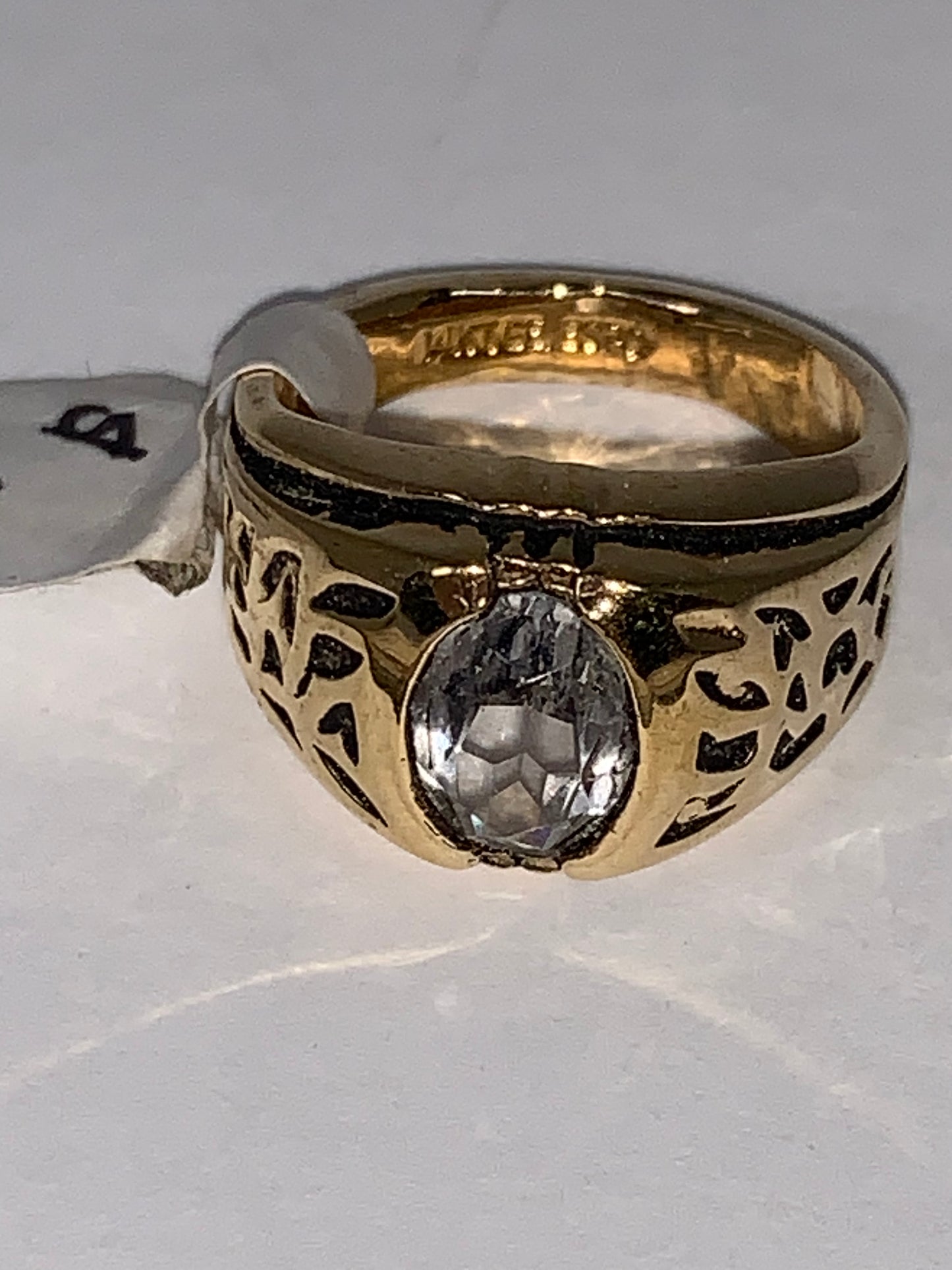 14 KT GE ESPO Vintage Gold Ring, Size 4 1/4