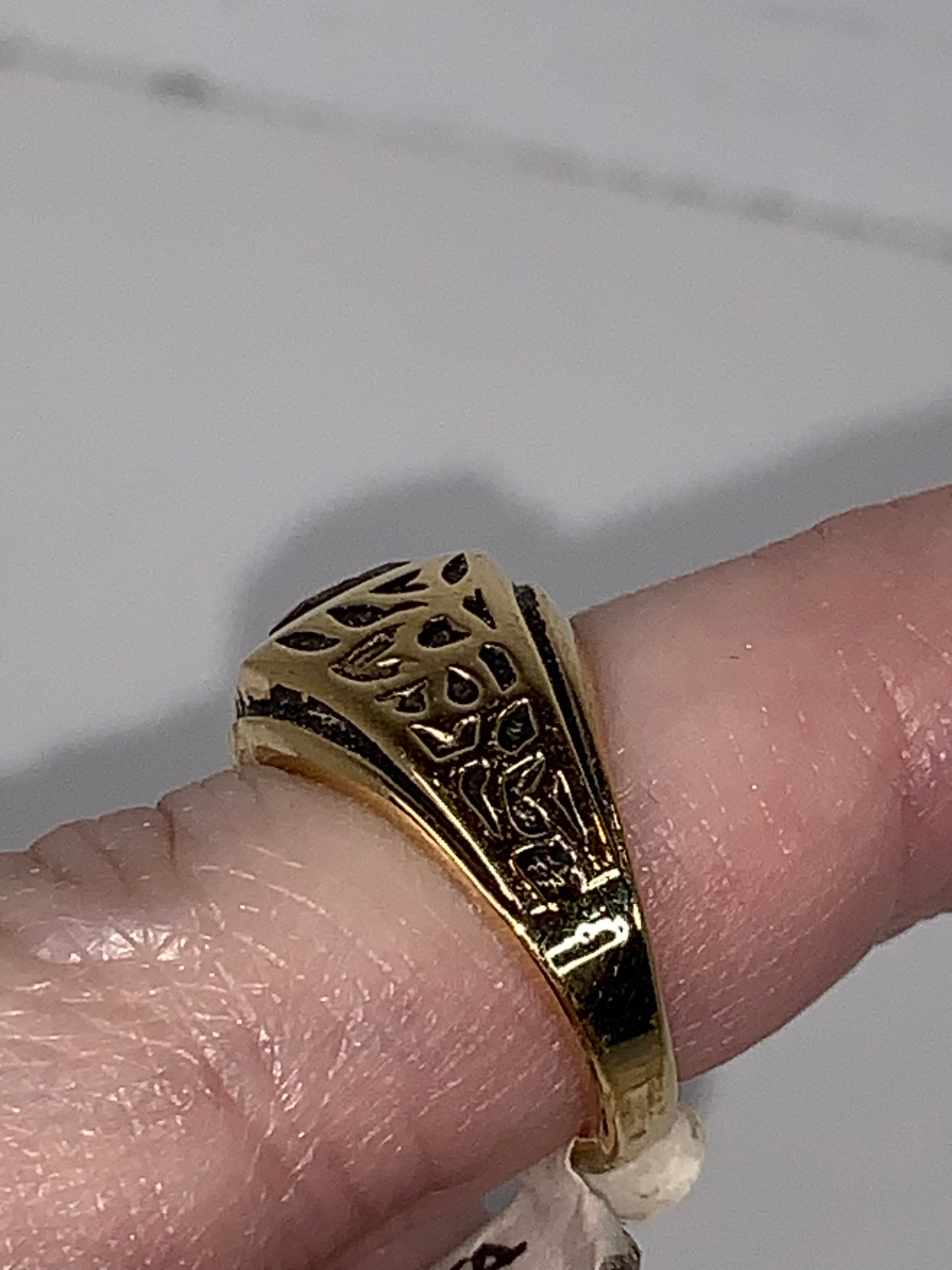 14 KT GE ESPO Vintage Gold Ring, Size 4 1/4