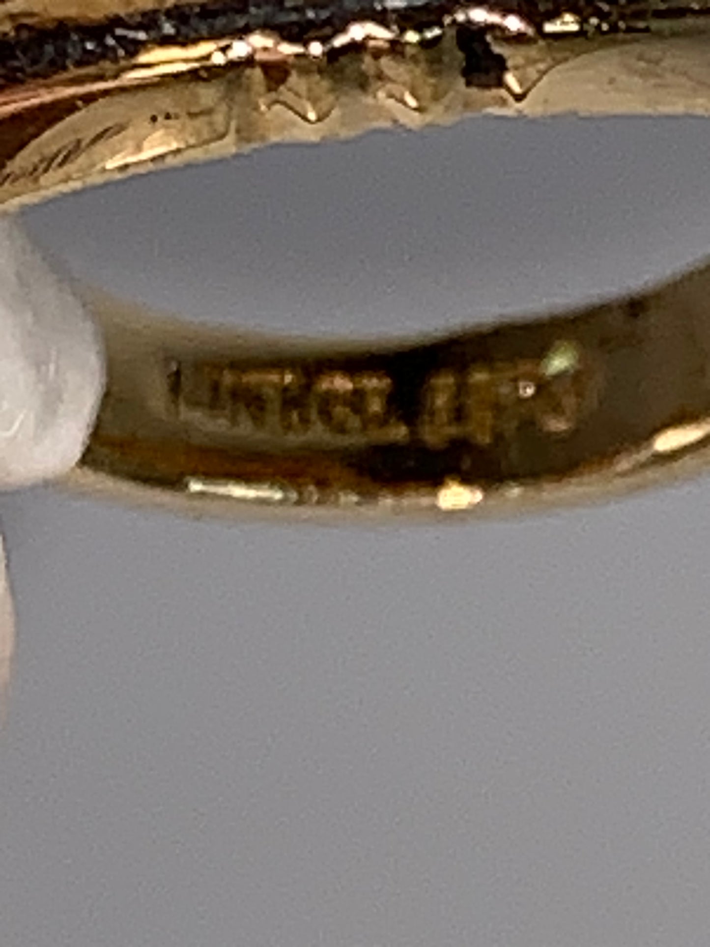 14 KT GE ESPO Vintage Gold Ring, Size 4 1/4