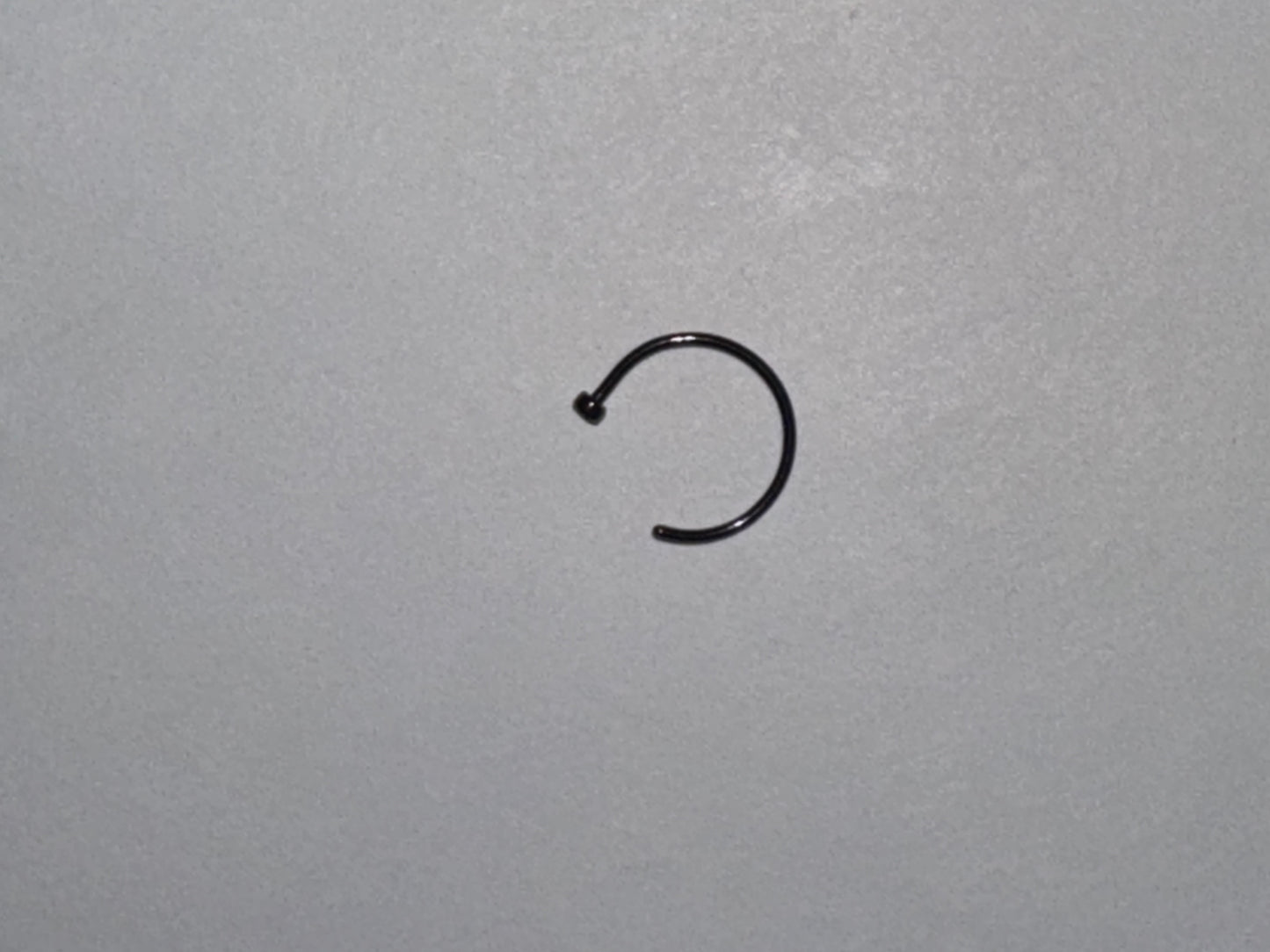 5/16 20 Gauge Titanium Plated Hoop Nose Rings