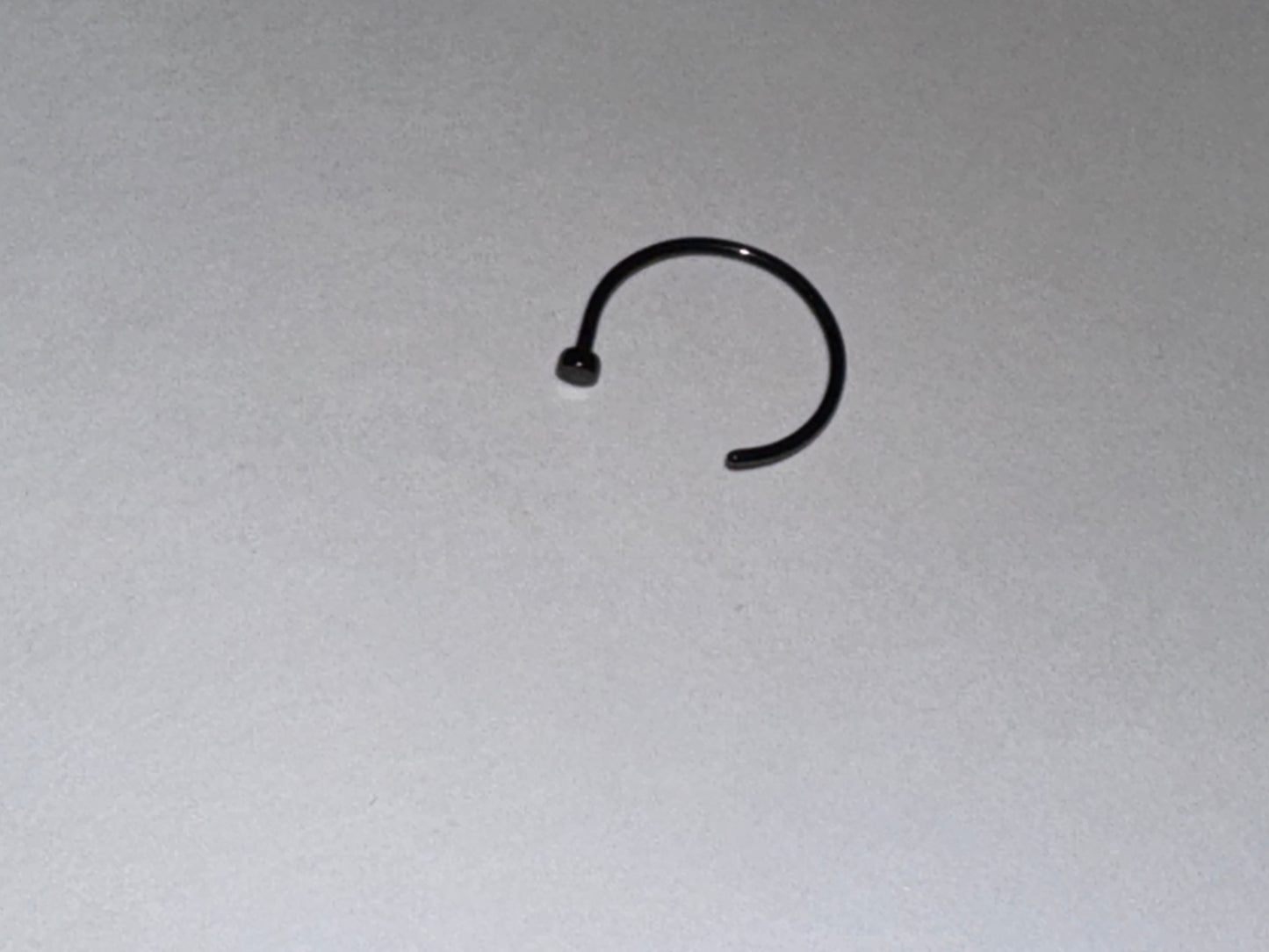 5/16 20 Gauge Titanium Plated Hoop Nose Rings