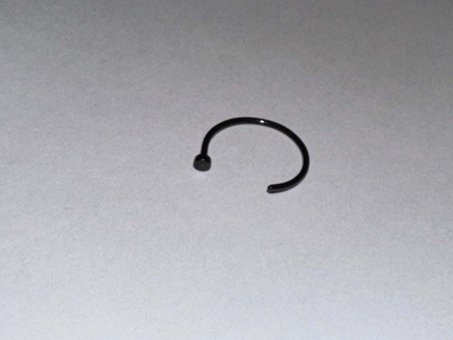 5/16 20 Gauge Titanium Plated Hoop Nose Rings