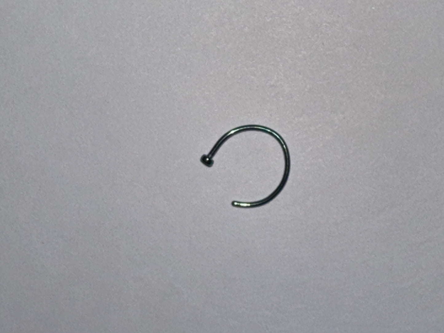 5/16 20 Gauge Titanium Plated Hoop Nose Rings
