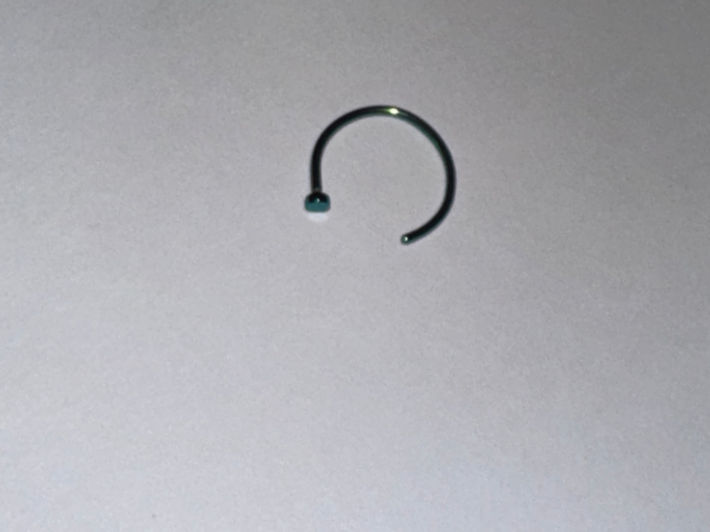 5/16 20 Gauge Titanium Plated Hoop Nose Rings