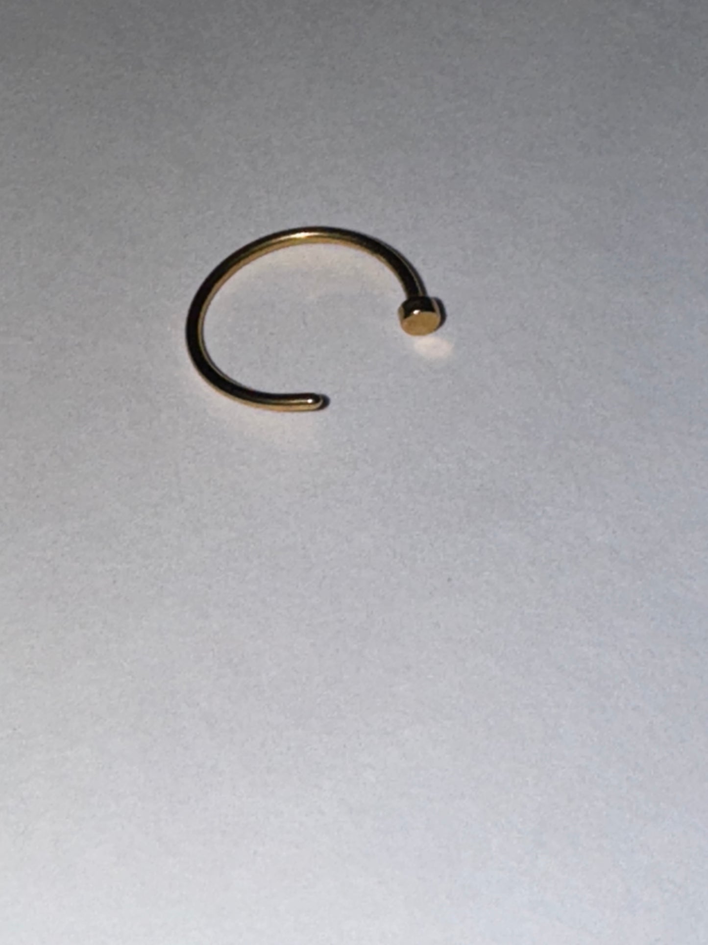 5/16 20 Gauge Titanium Plated Hoop Nose Rings