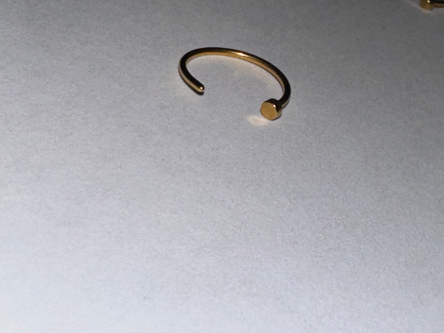 5/16 20 Gauge Titanium Plated Hoop Nose Rings