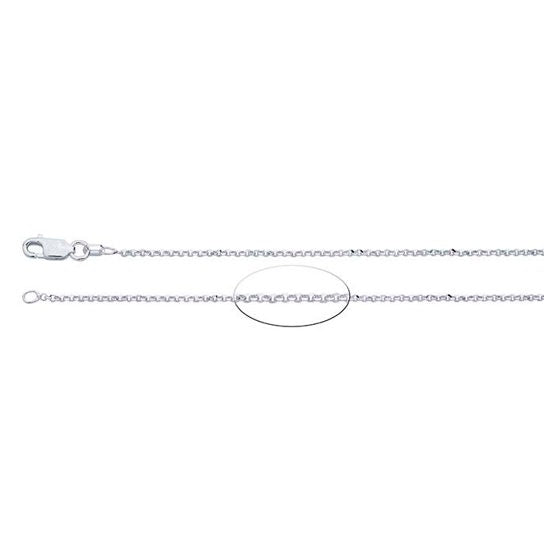 20 1/2" 1.5 mm Silver Rolo Necklace