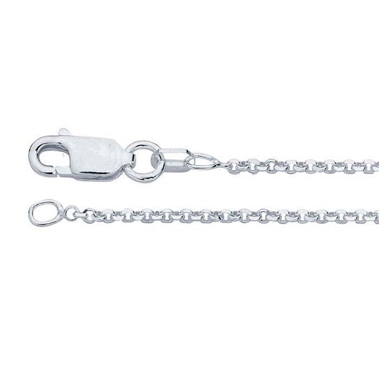 20 1/2" 1.5 mm Silver Rolo Necklace