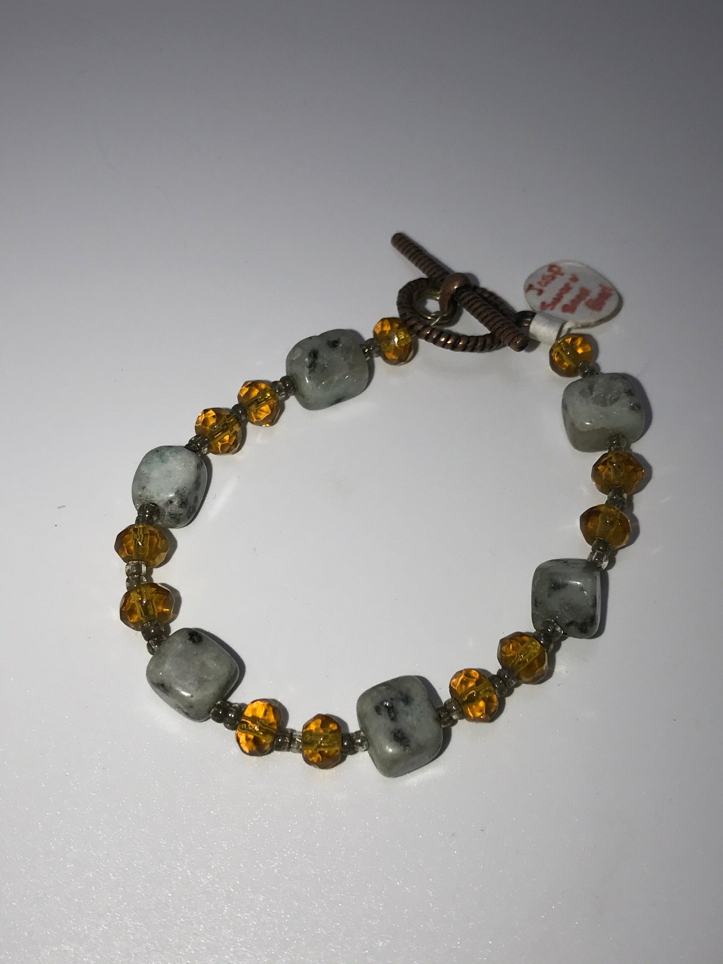 7" Kiwi Jasper Bracelet