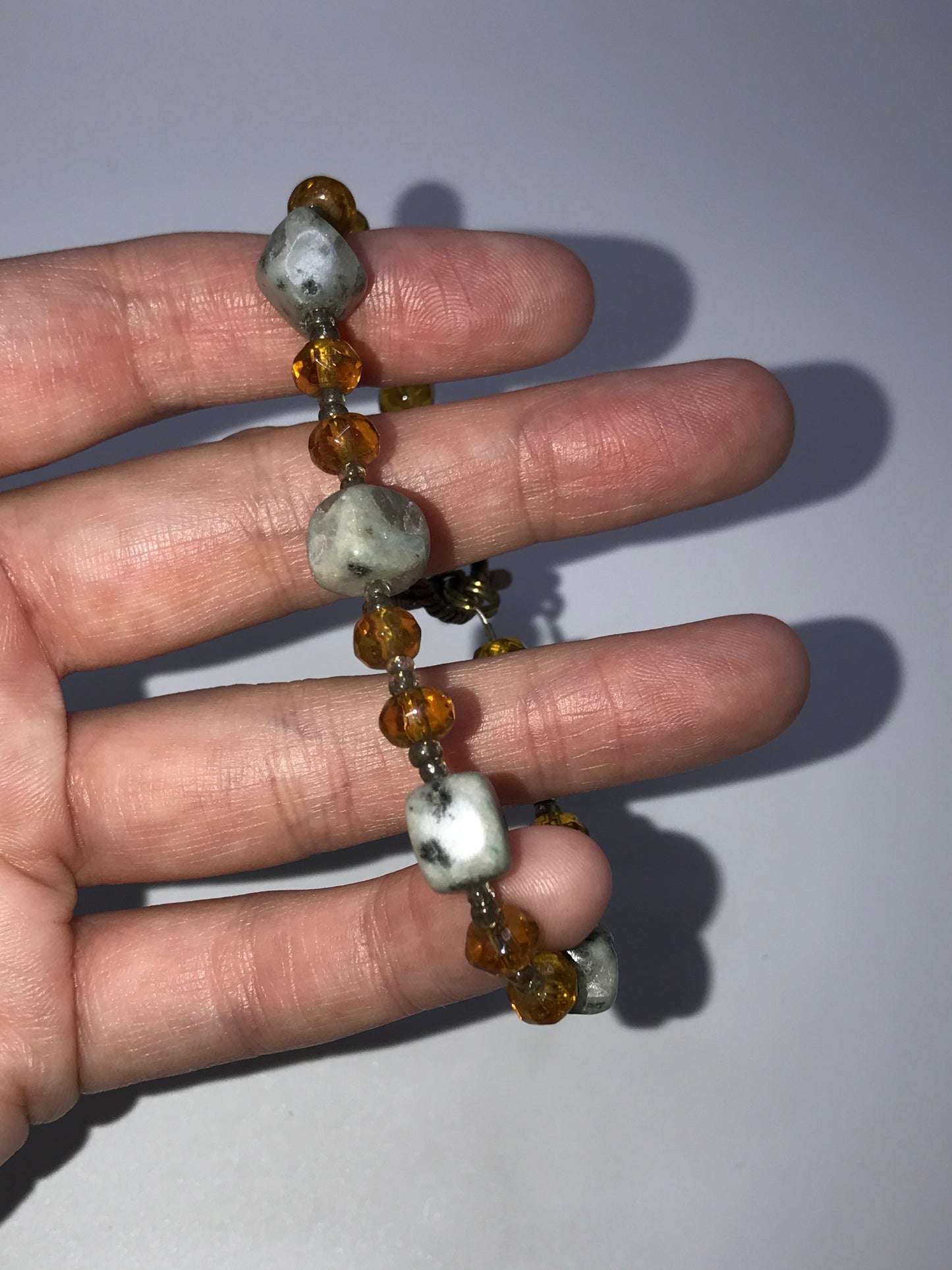 7" Kiwi Jasper Bracelet