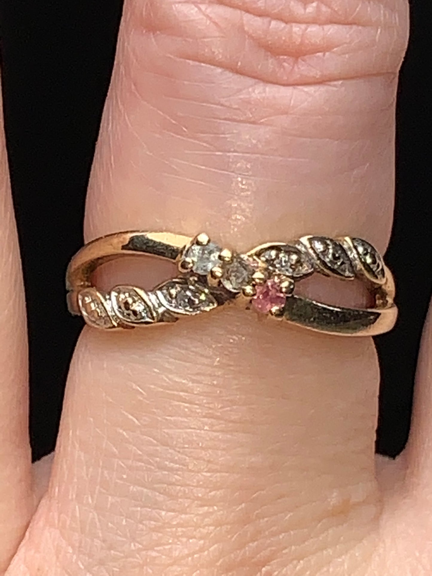 Vintage 10Kt gold Mothers ring, size 7